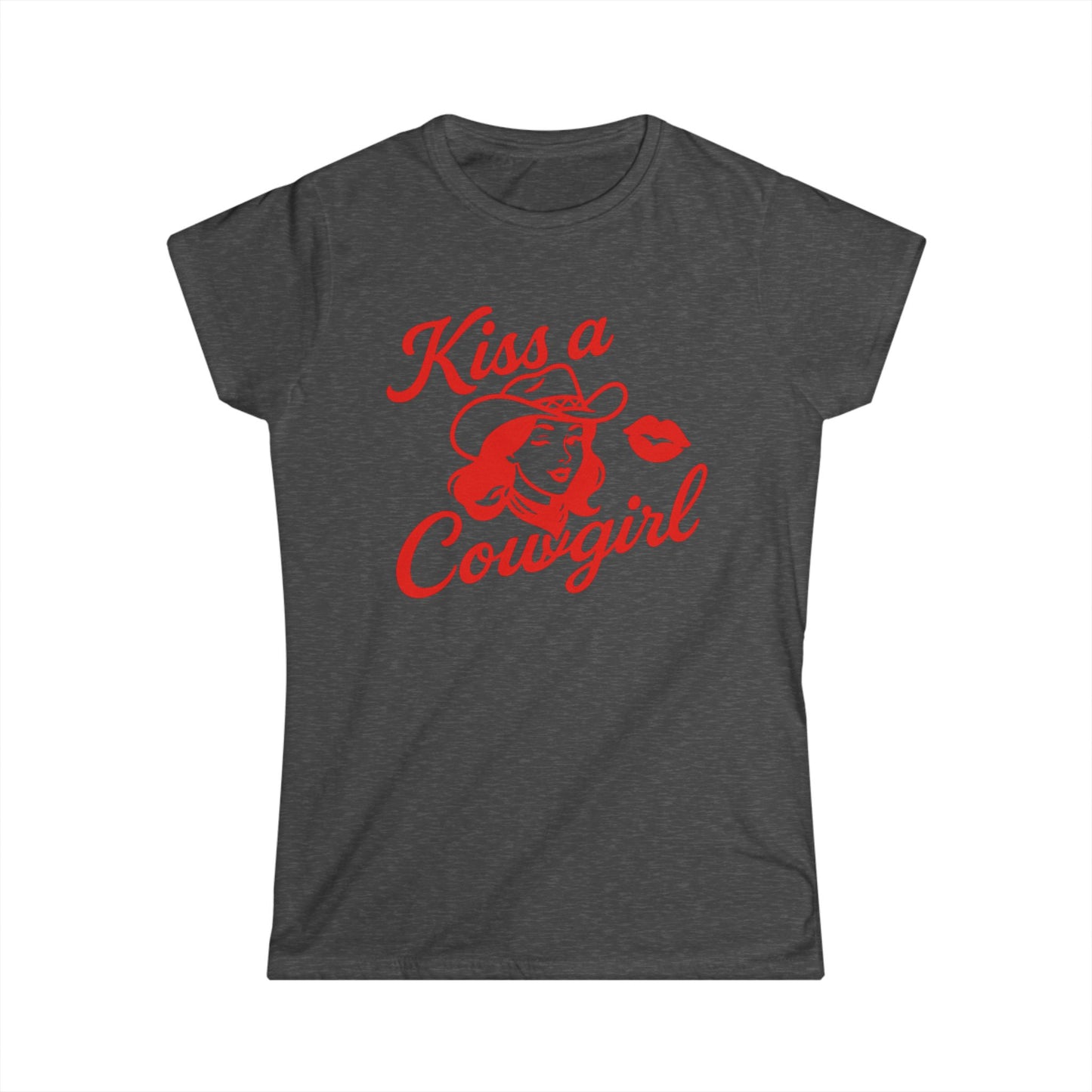 Kiss a Cowgirl Softstyle Tee.