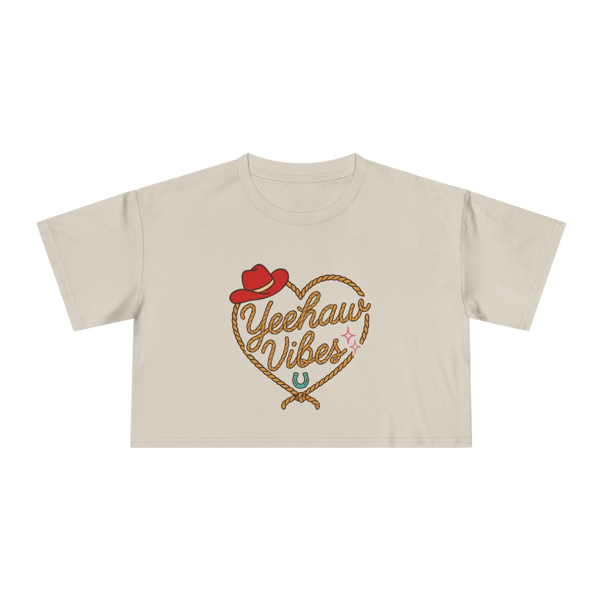 Yeehaw Vibes Crop Tee.