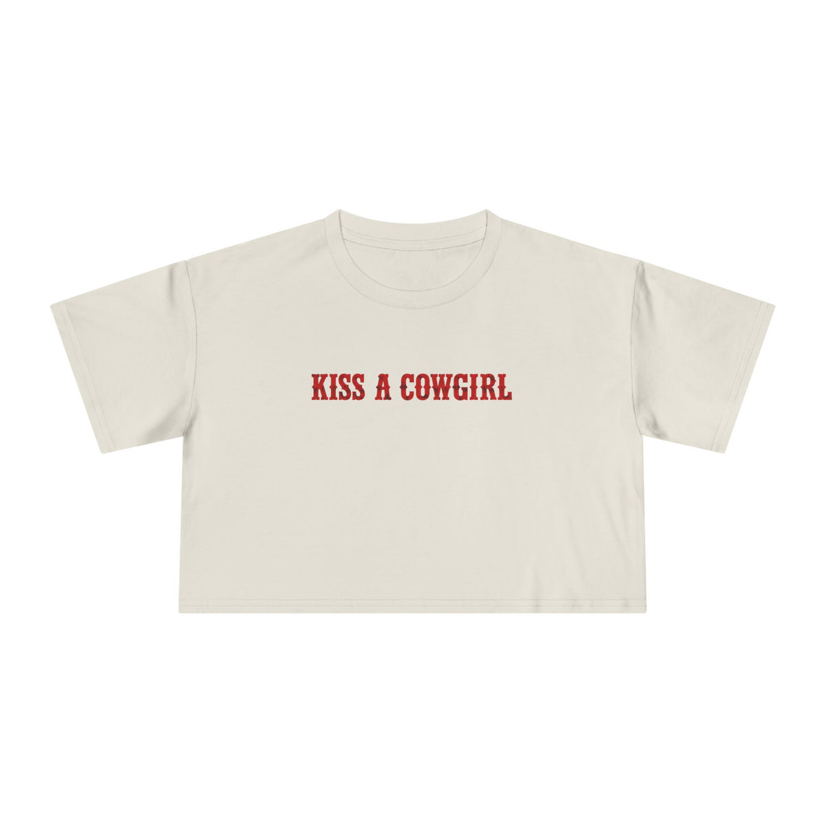 Kiss a Cowgirl Crop Tee.