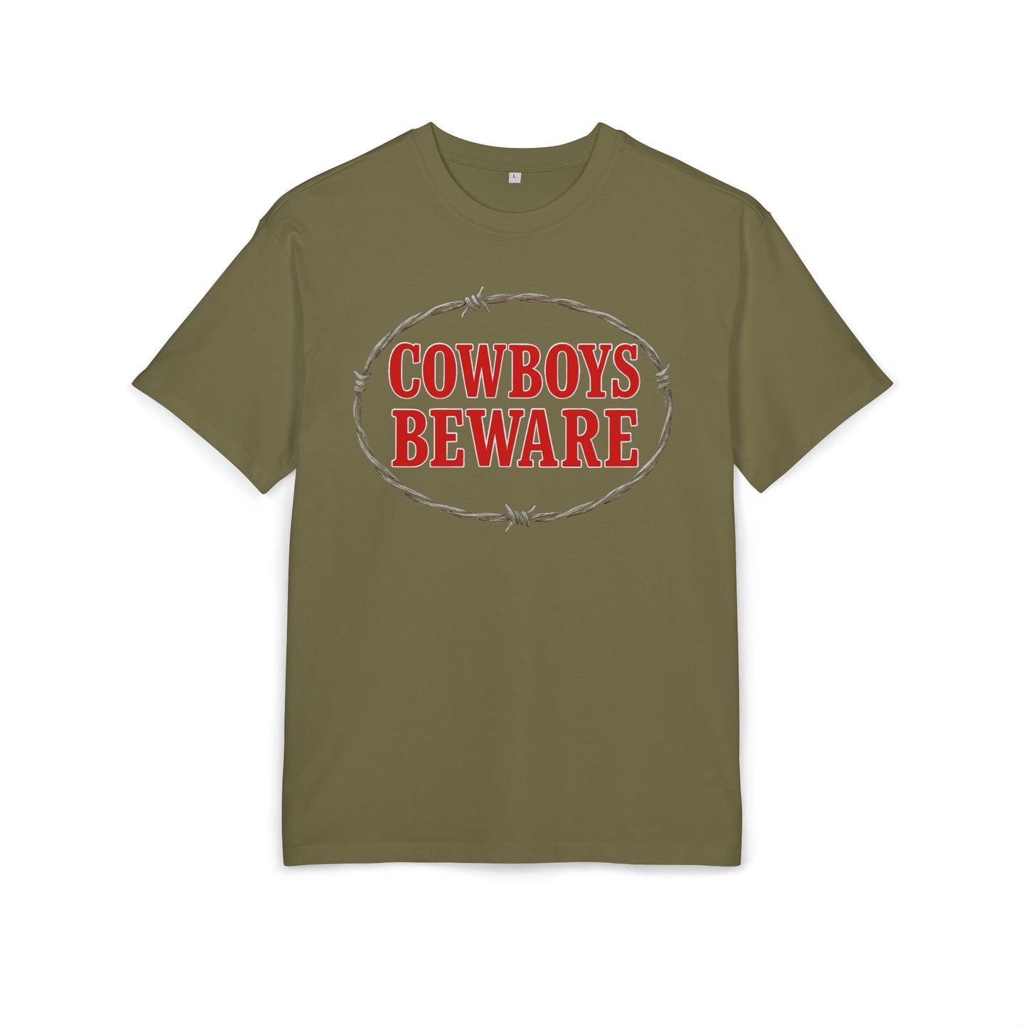 Cowboys Beware Oversize Tee.