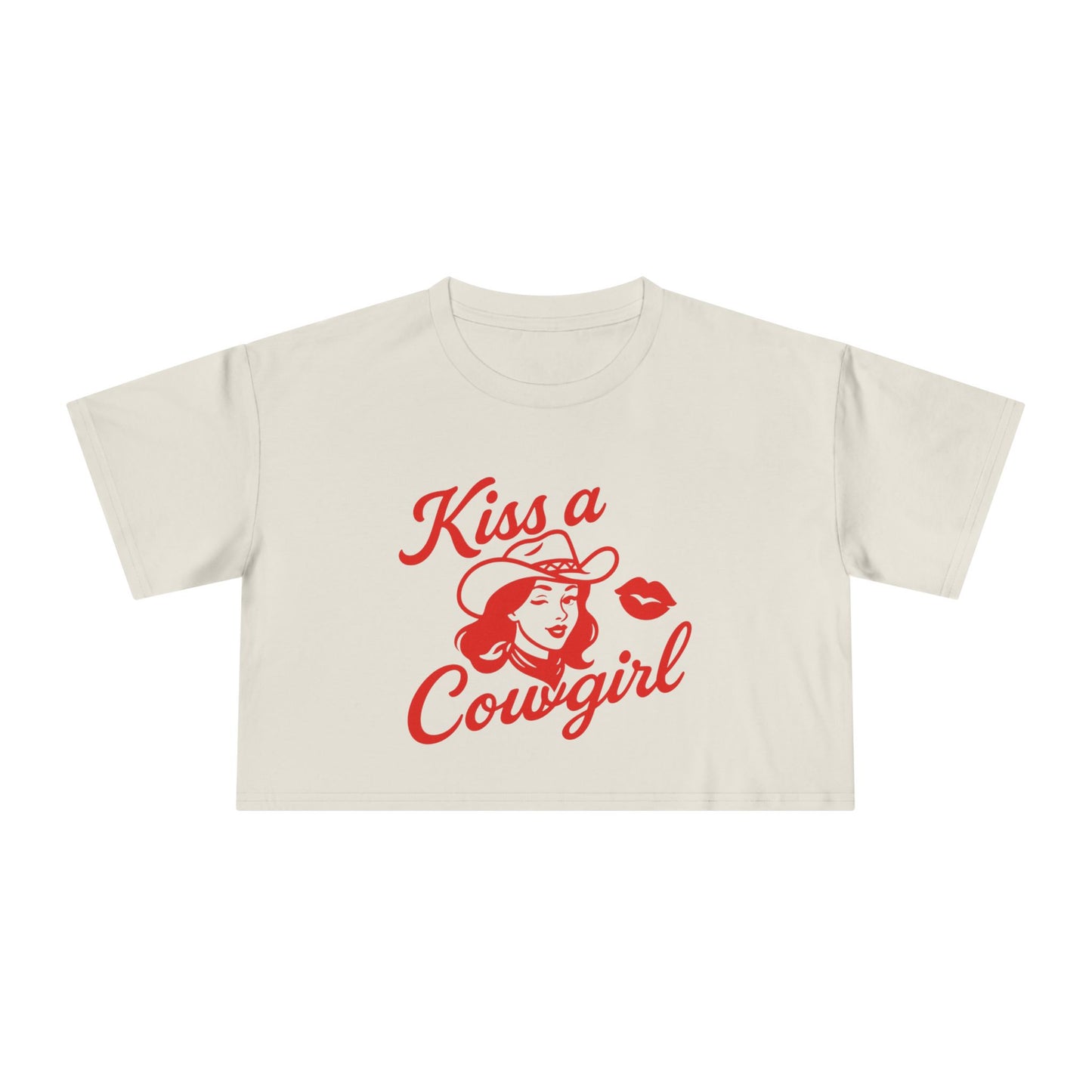 Kiss a Cowgirl Crop Tee.