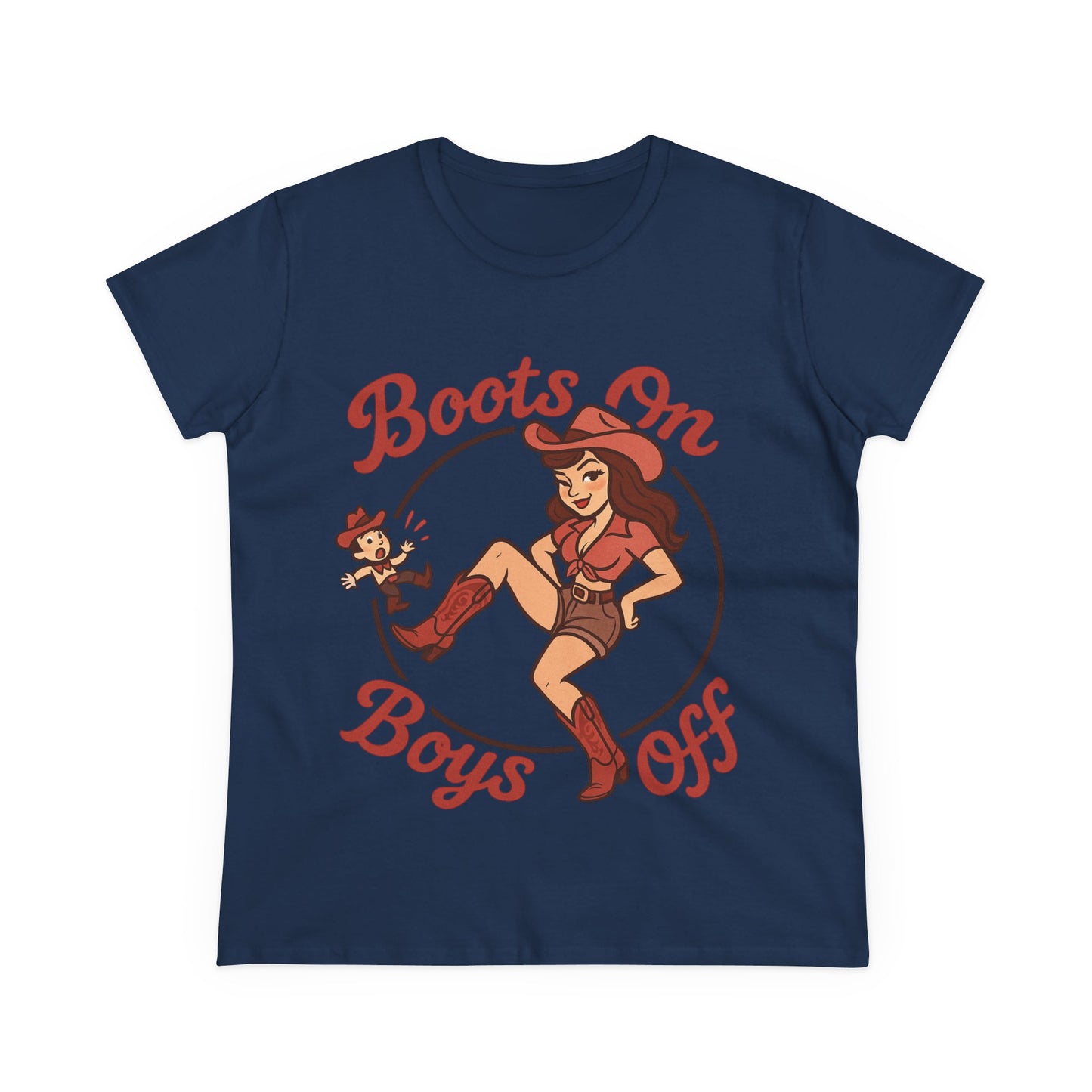 “Boots On Boys Off” Tee.