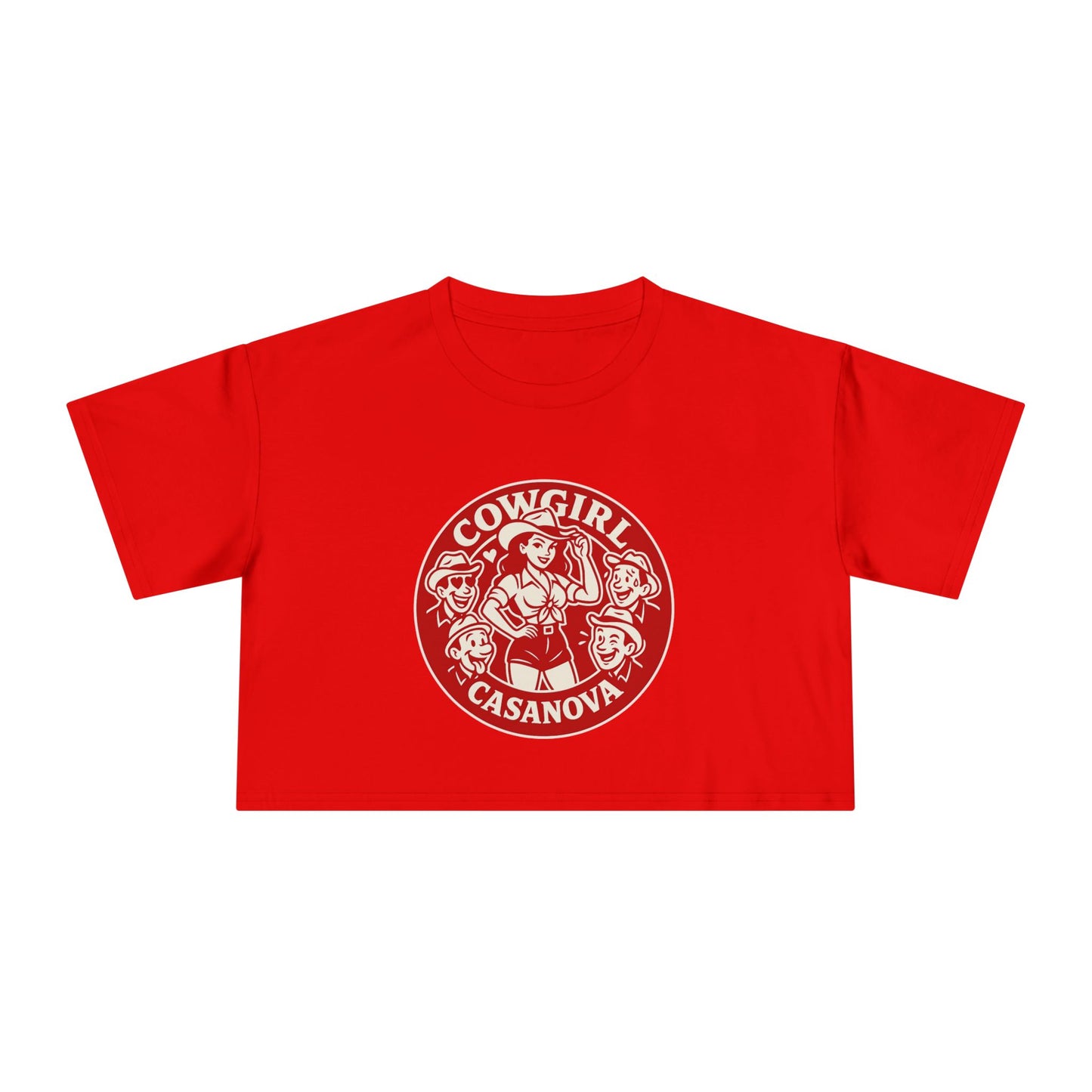 Cowgirl Casanova Crop Tee.