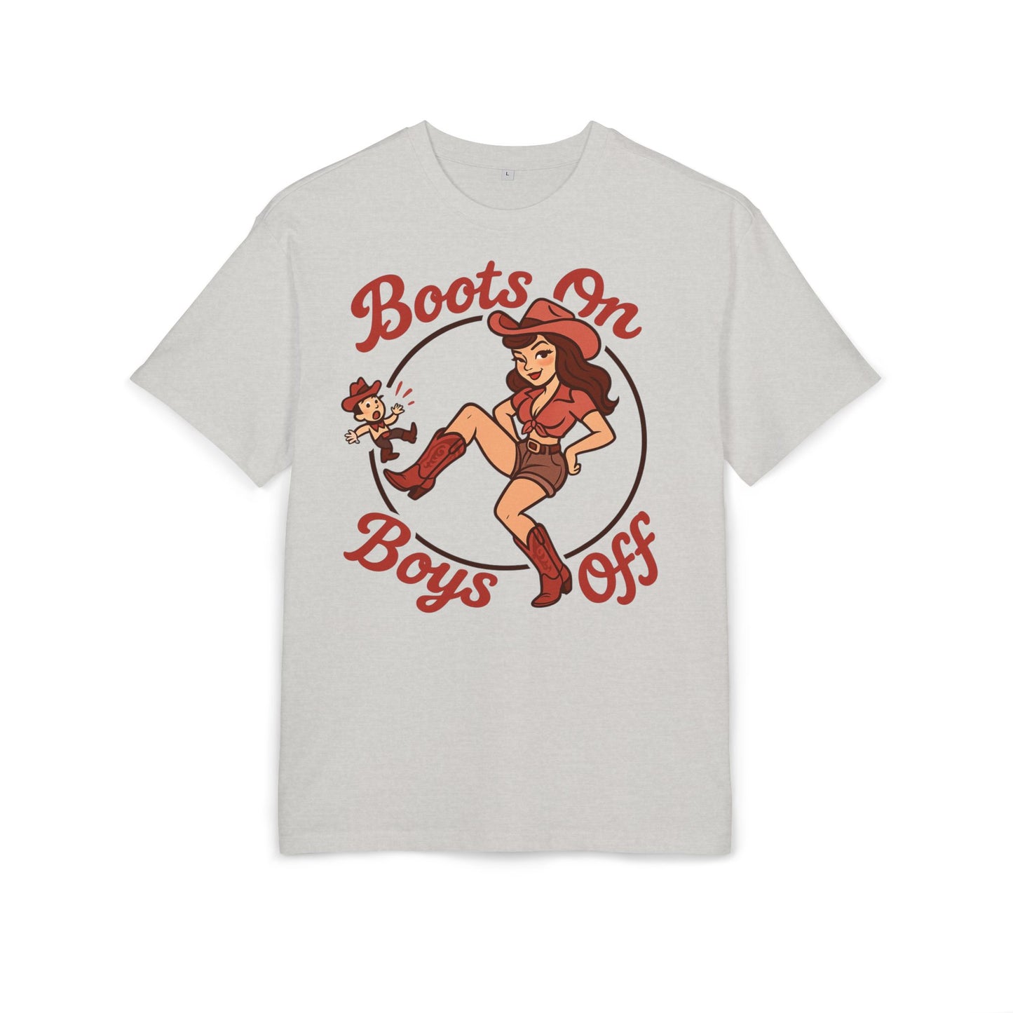 Boots On Boys Off Oversized Tee.