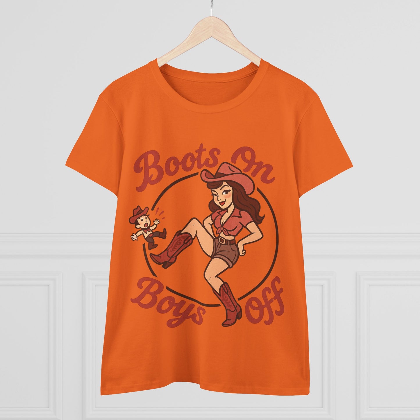 “Boots On Boys Off” Tee.