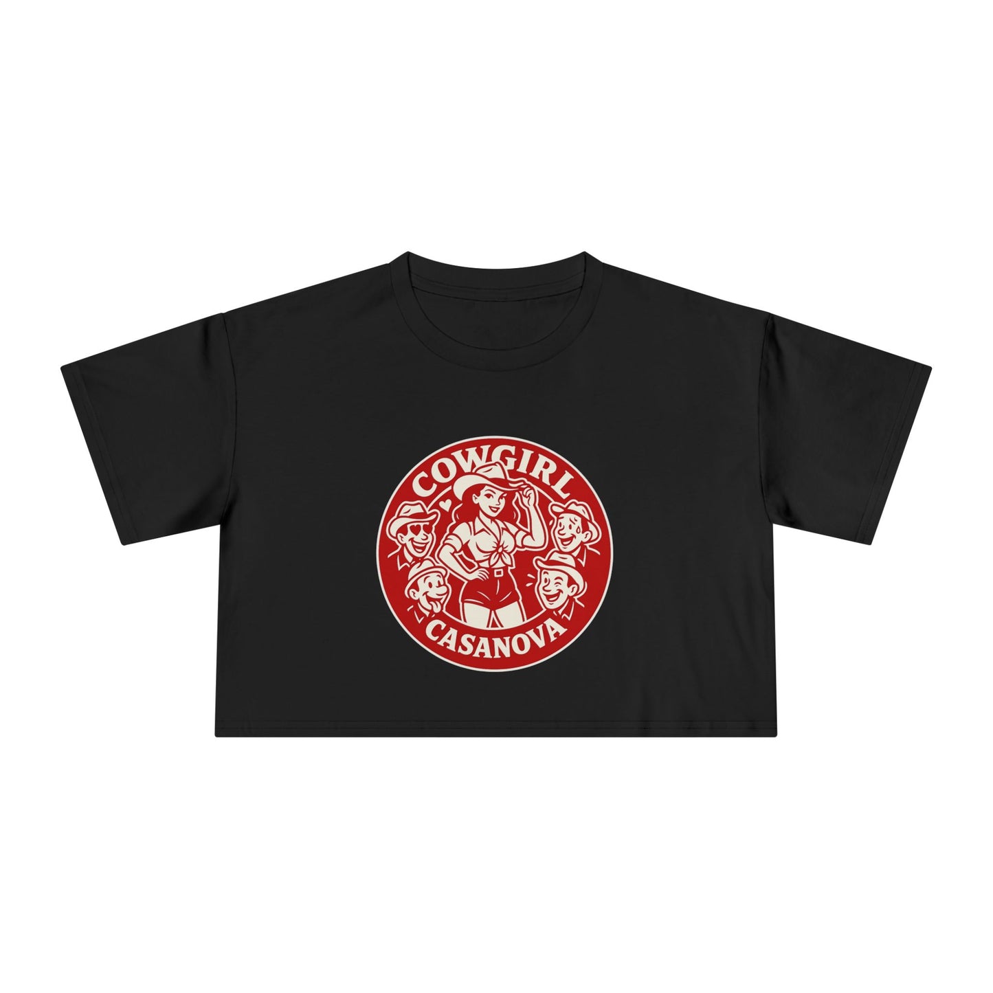 Cowgirl Casanova Crop Tee.