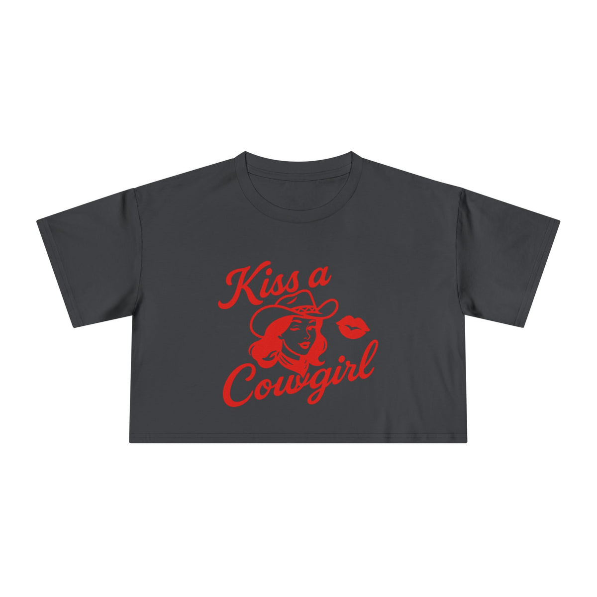 Kiss a Cowgirl Crop Tee.