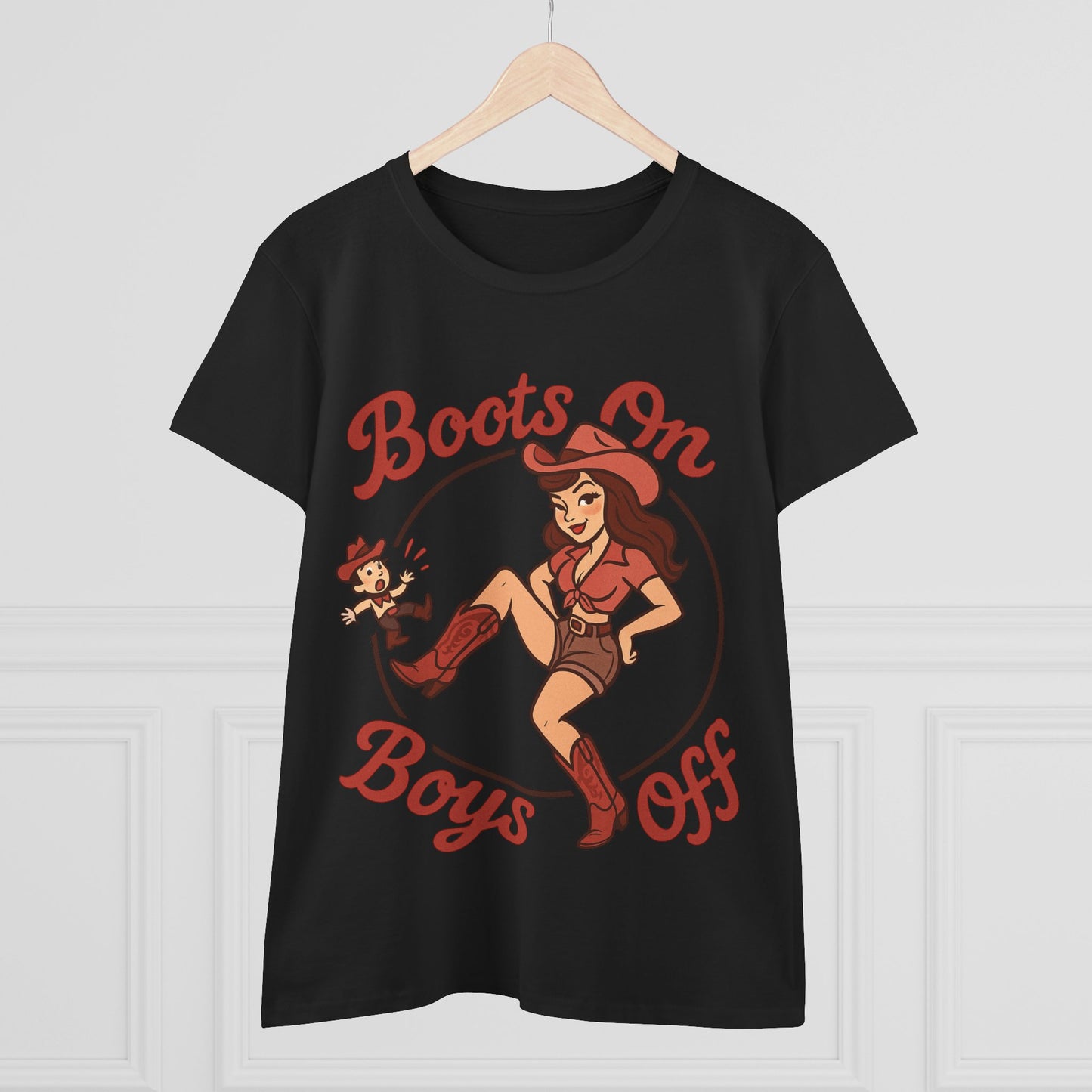 “Boots On Boys Off” Tee.