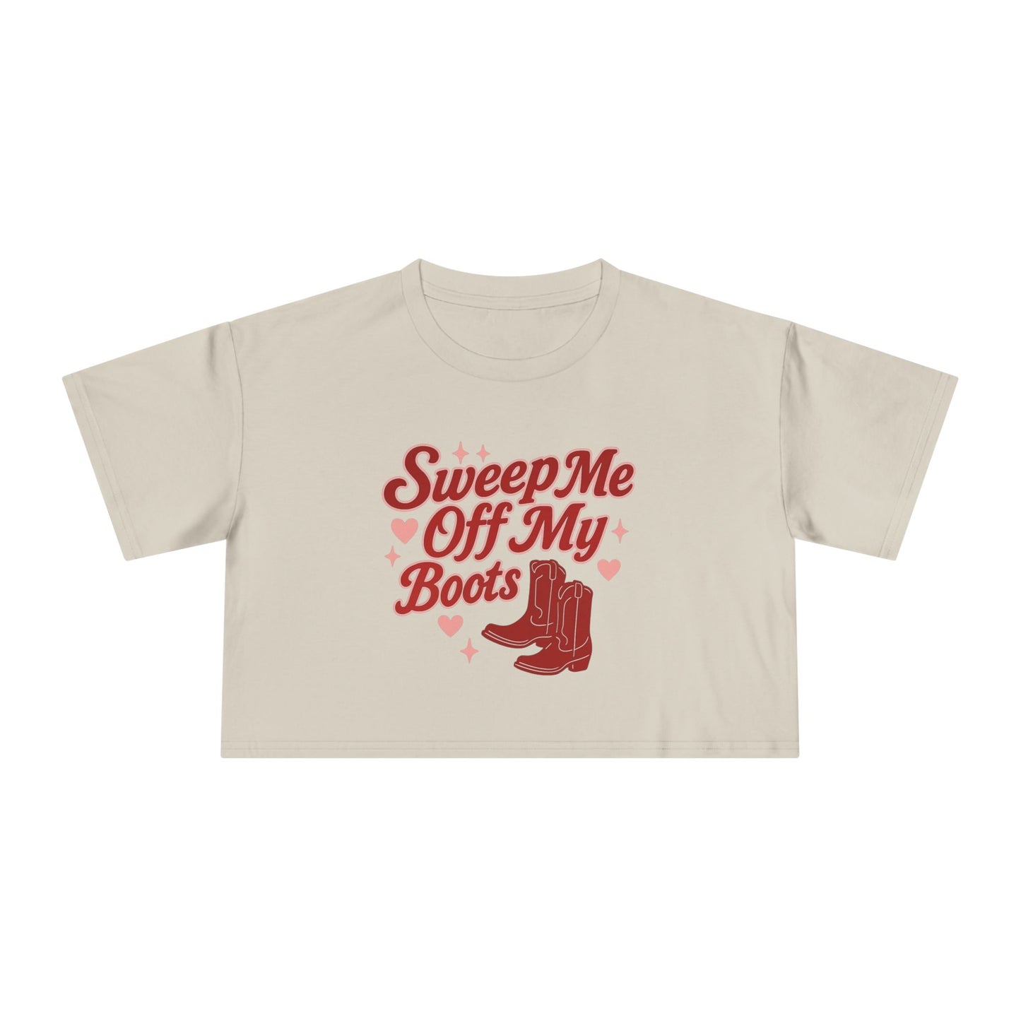 Sweep Me Off My Boots Crop Tee.
