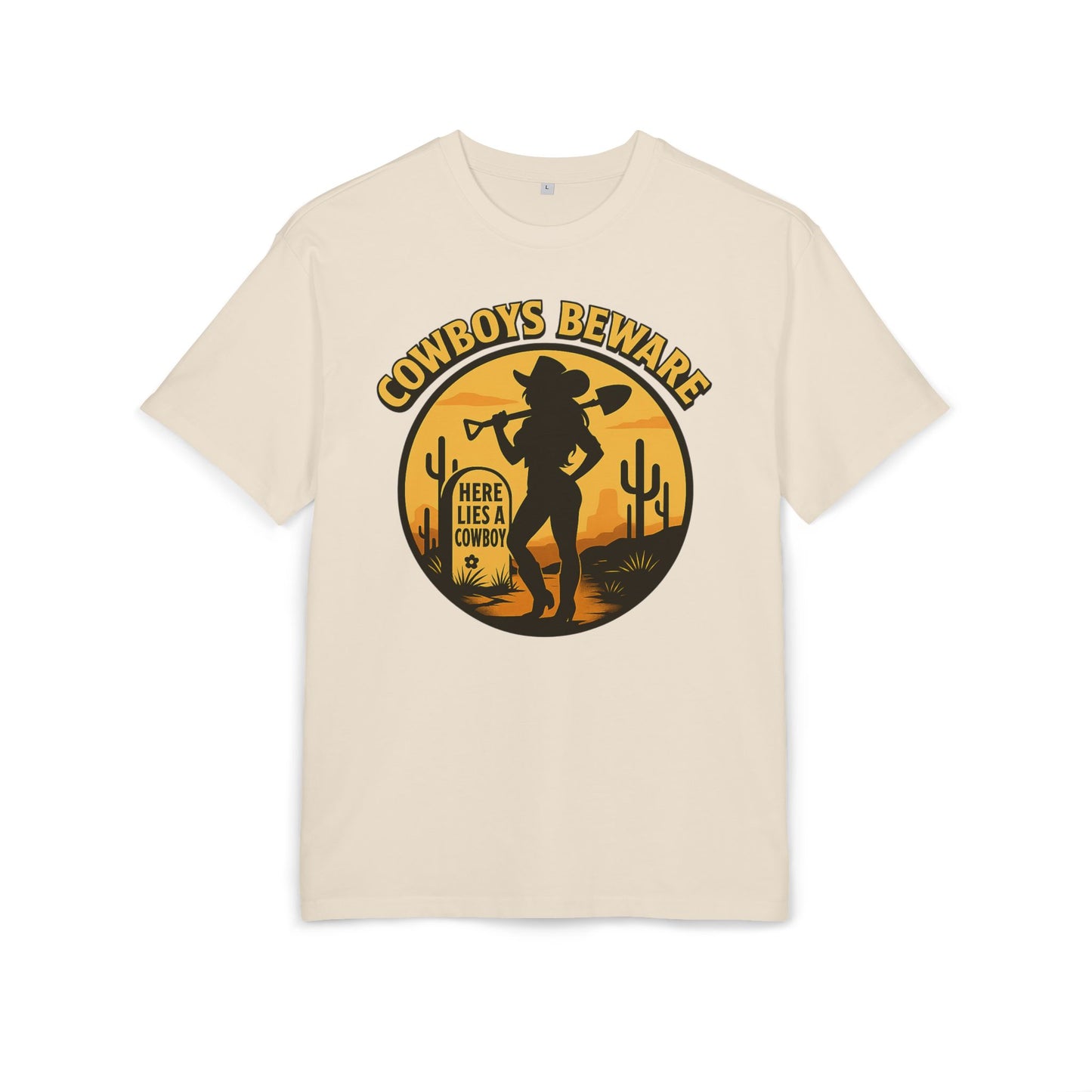 Cowboys Beware (Gravesite) Oversize Tee.