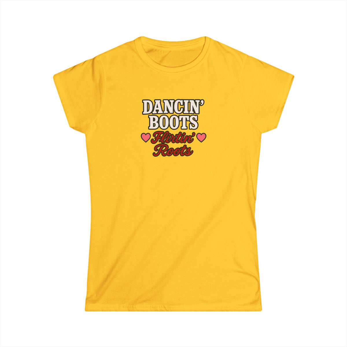 Dancin' Boots Flirtin’ Roots Tee.