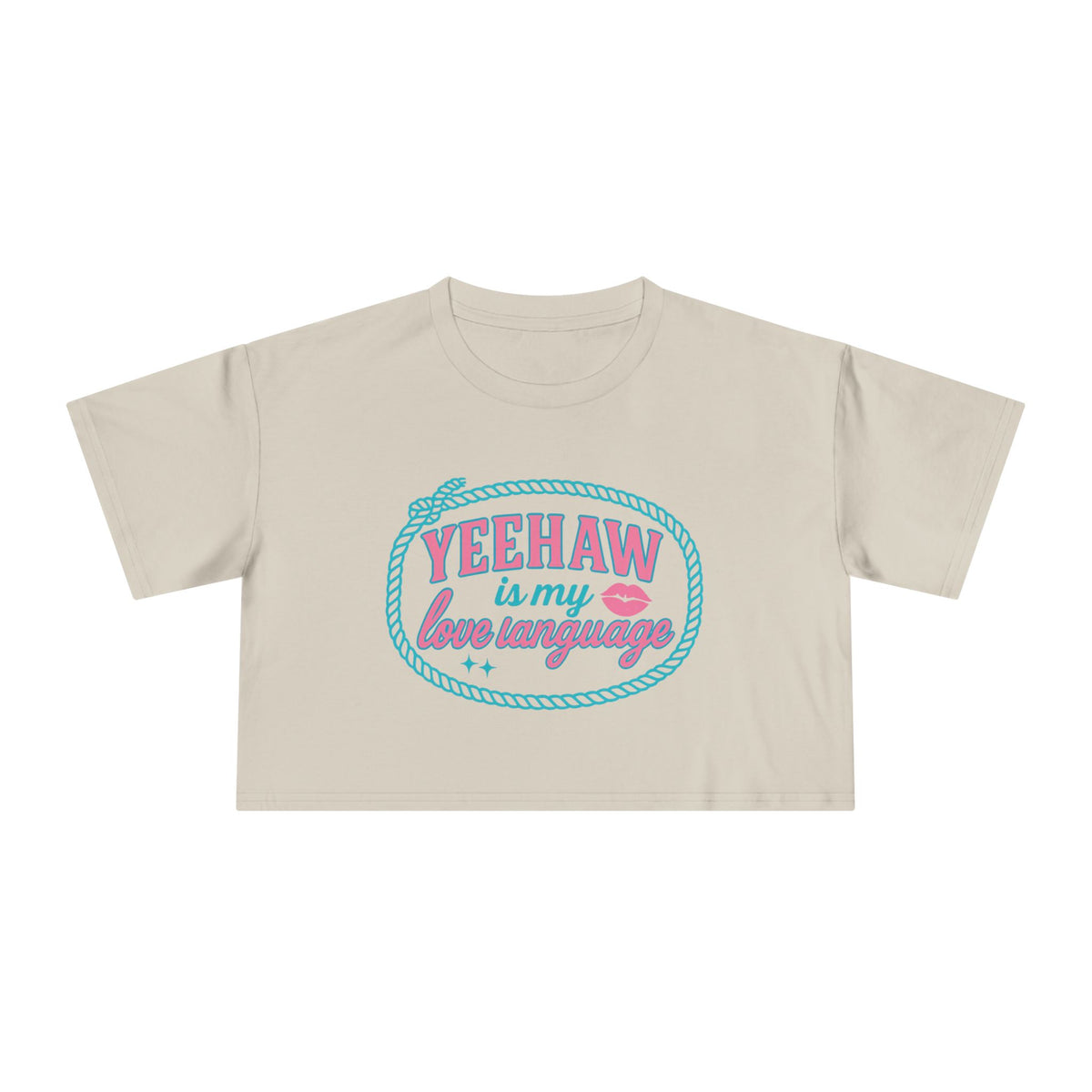 Yeehaw Is My Love Language Crop Tee.