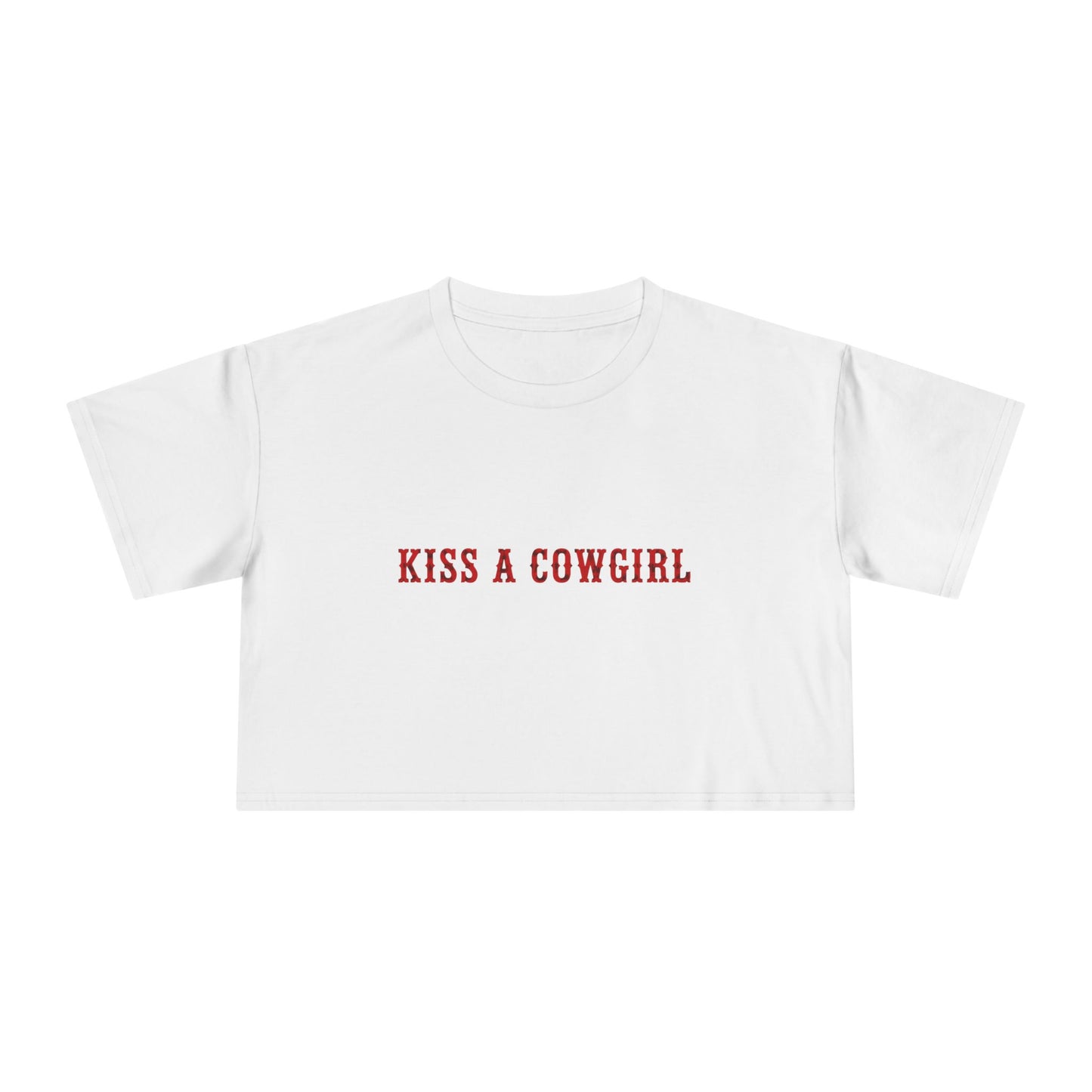 Kiss a Cowgirl Crop Tee