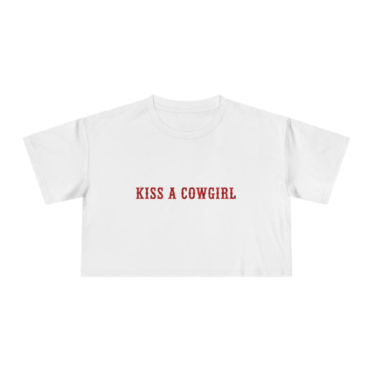 Kiss a Cowgirl Crop Tee
