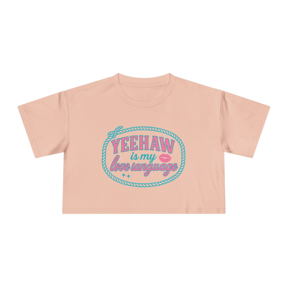 Yeehaw Is My Love Language Crop Tee.