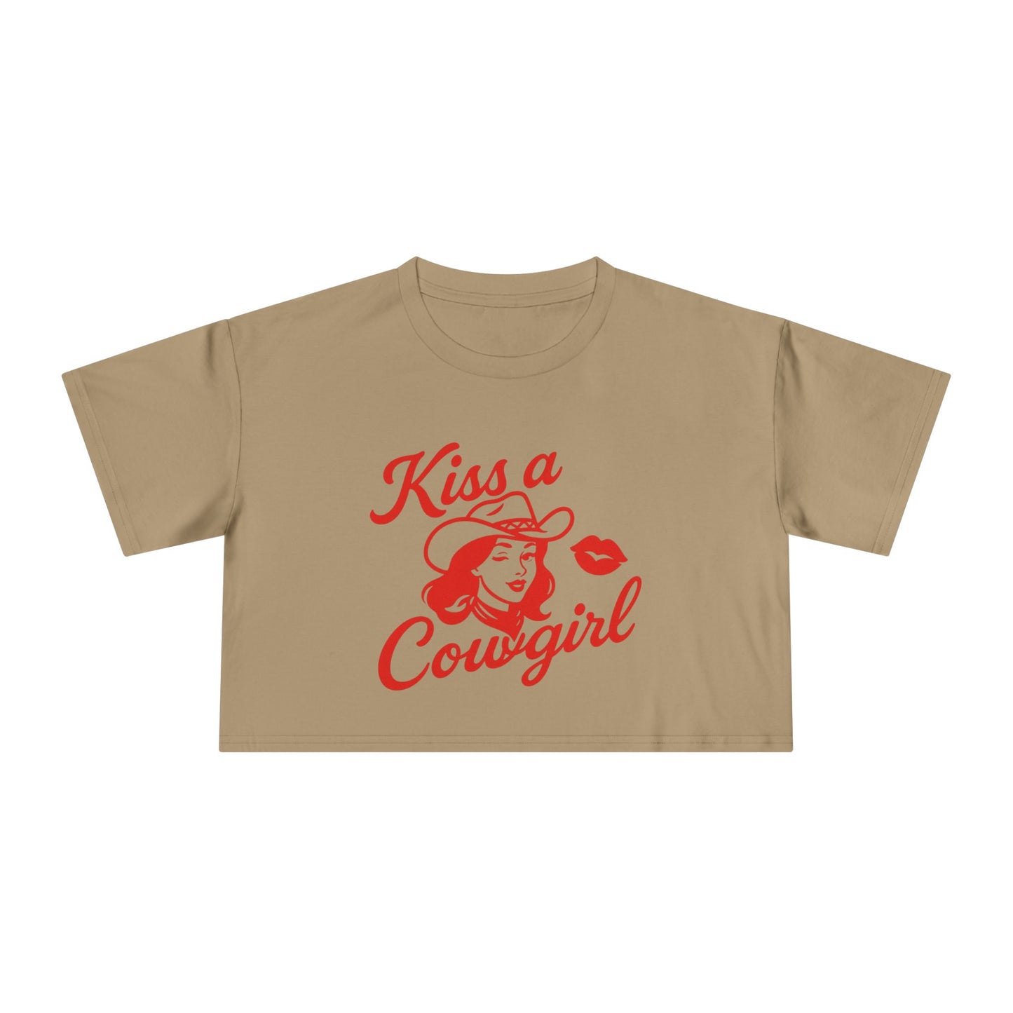 Kiss a Cowgirl Crop Tee.
