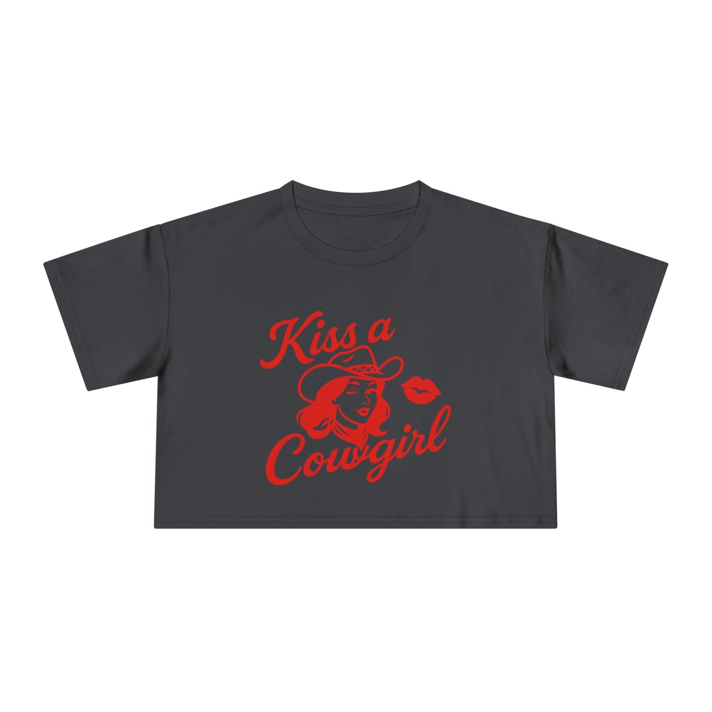 Kiss a Cowgirl Crop Tee.