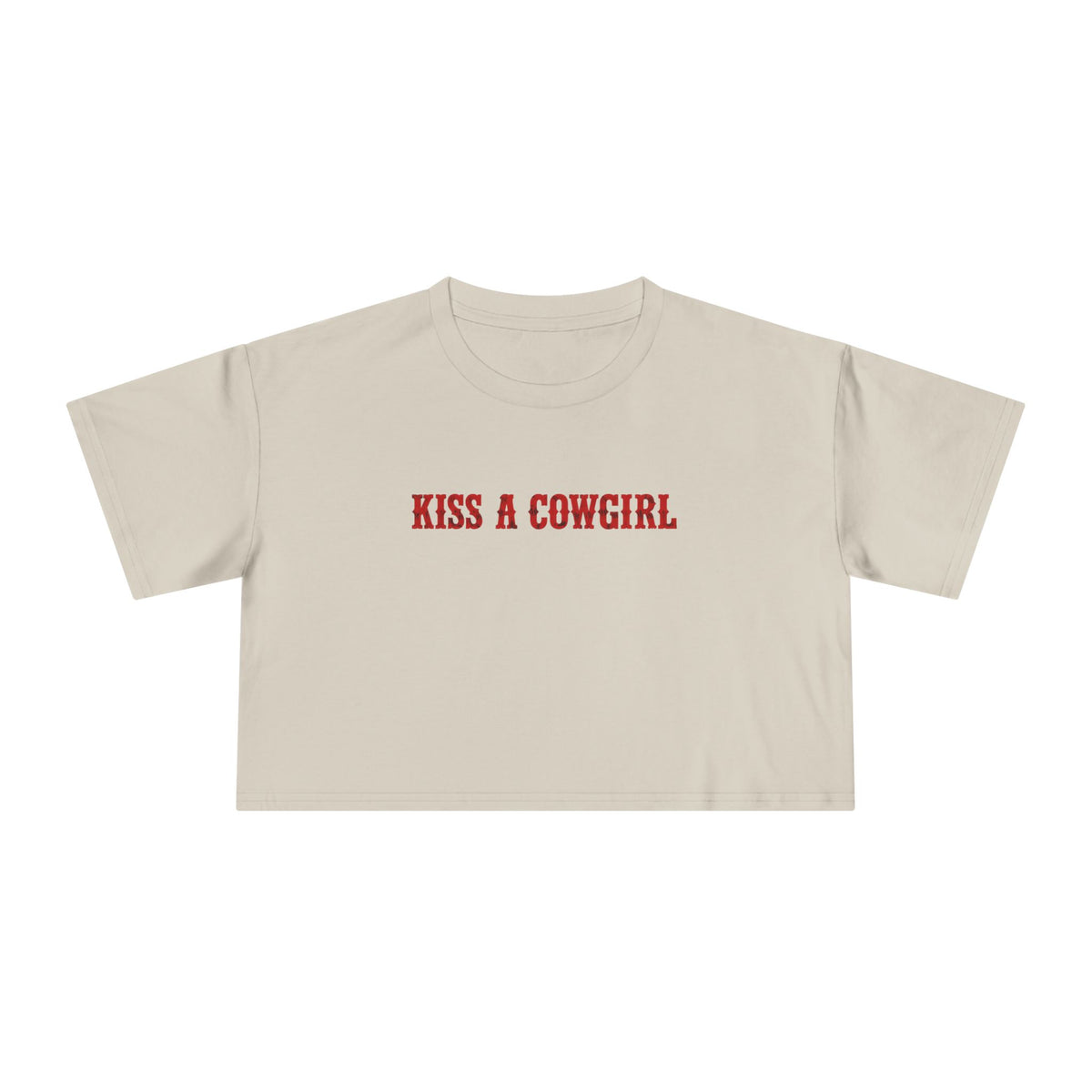 Kiss a Cowgirl Crop Tee.