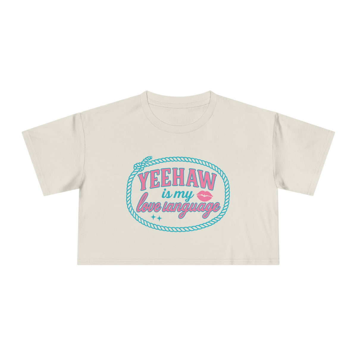 Yeehaw Is My Love Language Crop Tee.