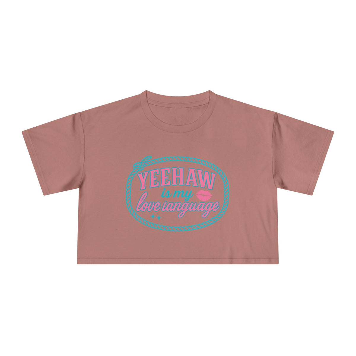 Yeehaw Is My Love Language Crop Tee.