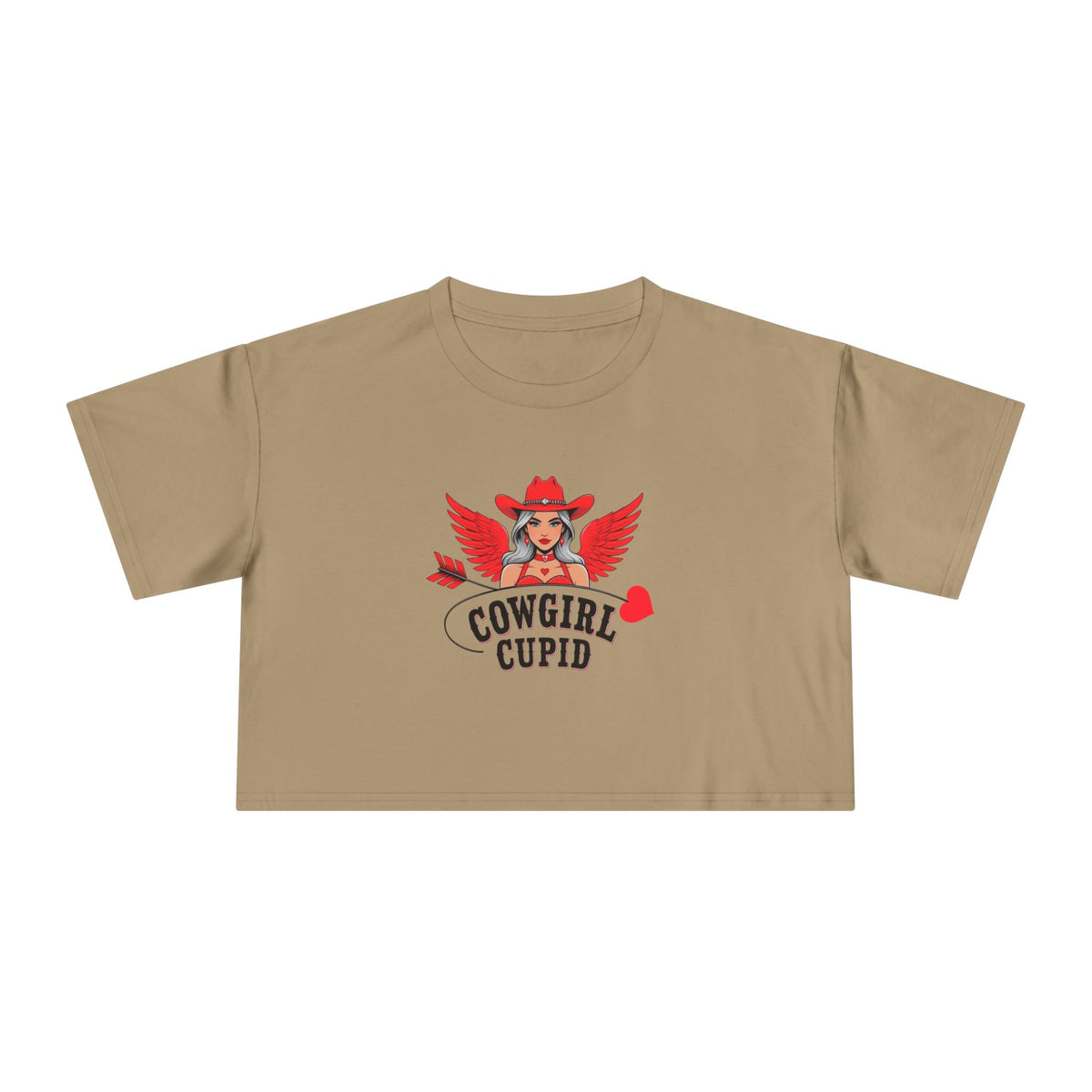 Cowgirl Cupid Crop Tee.