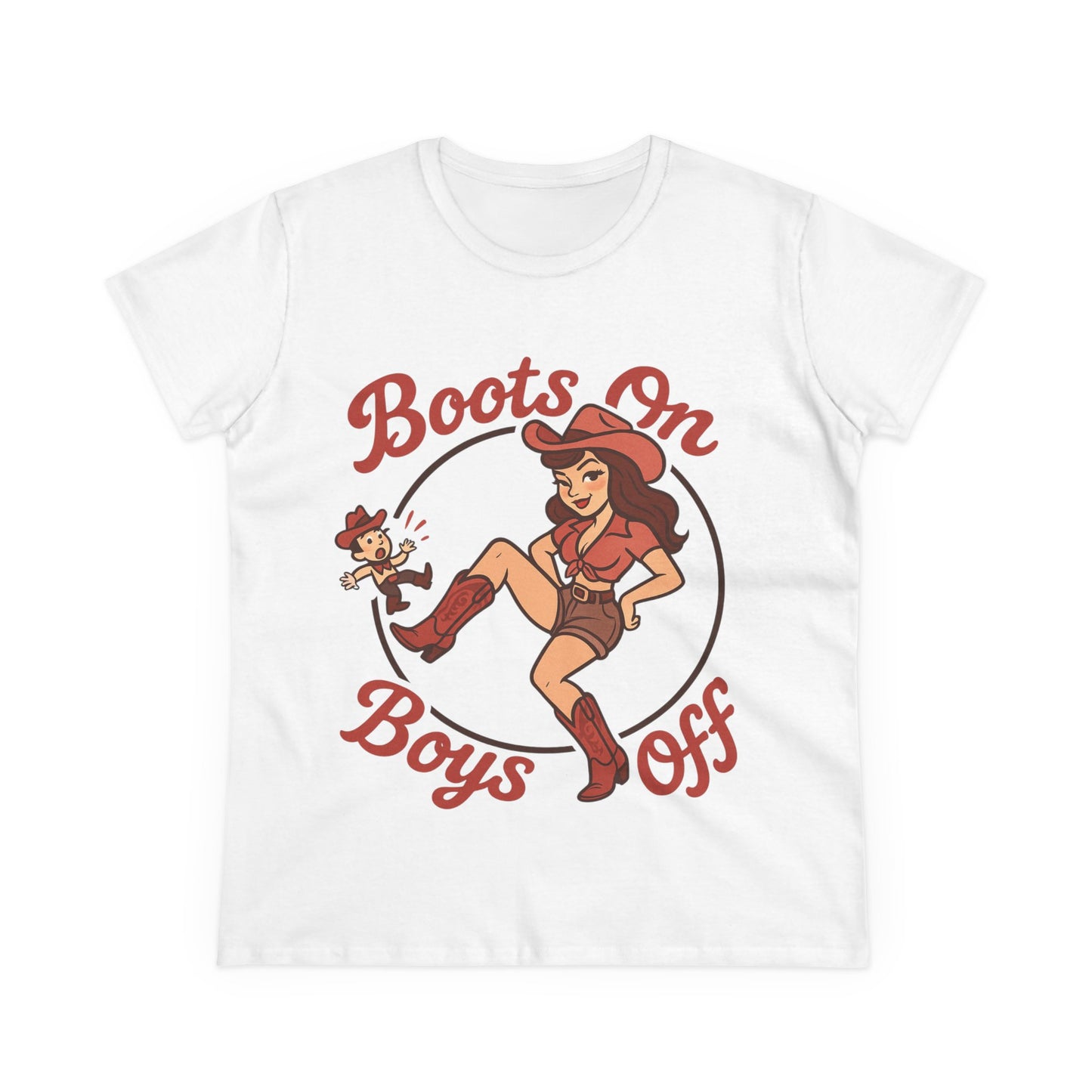 “Boots On Boys Off” Tee.