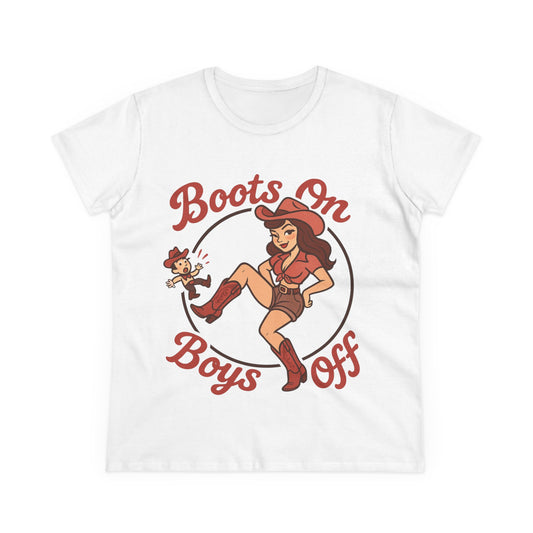 “Boots On Boys Off” Tee.