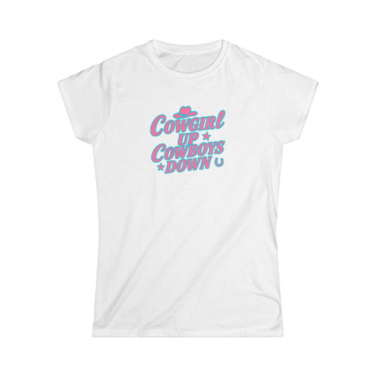 Cowgirl Up Cowboys Down Tee.