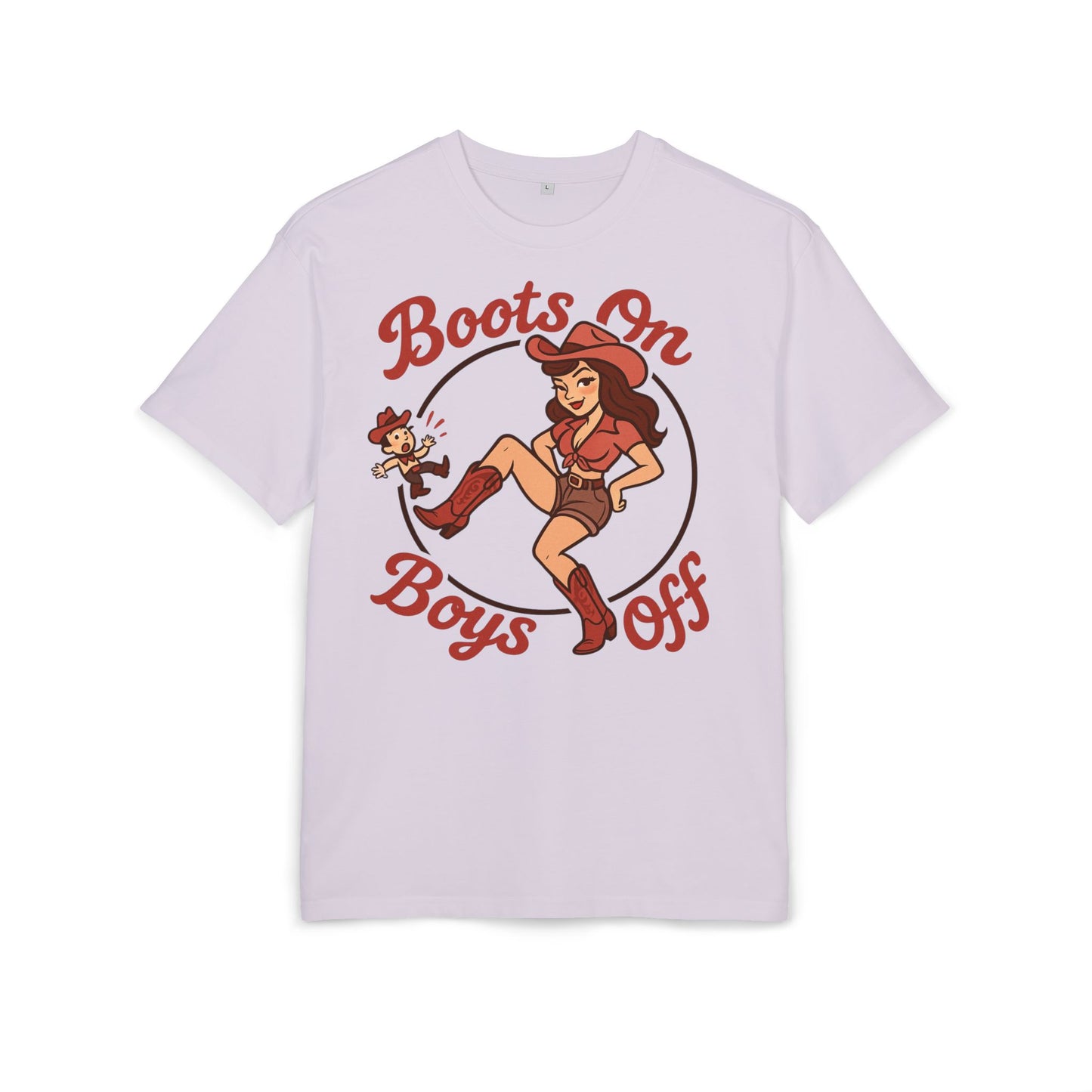 Boots On Boys Off Oversized Tee.