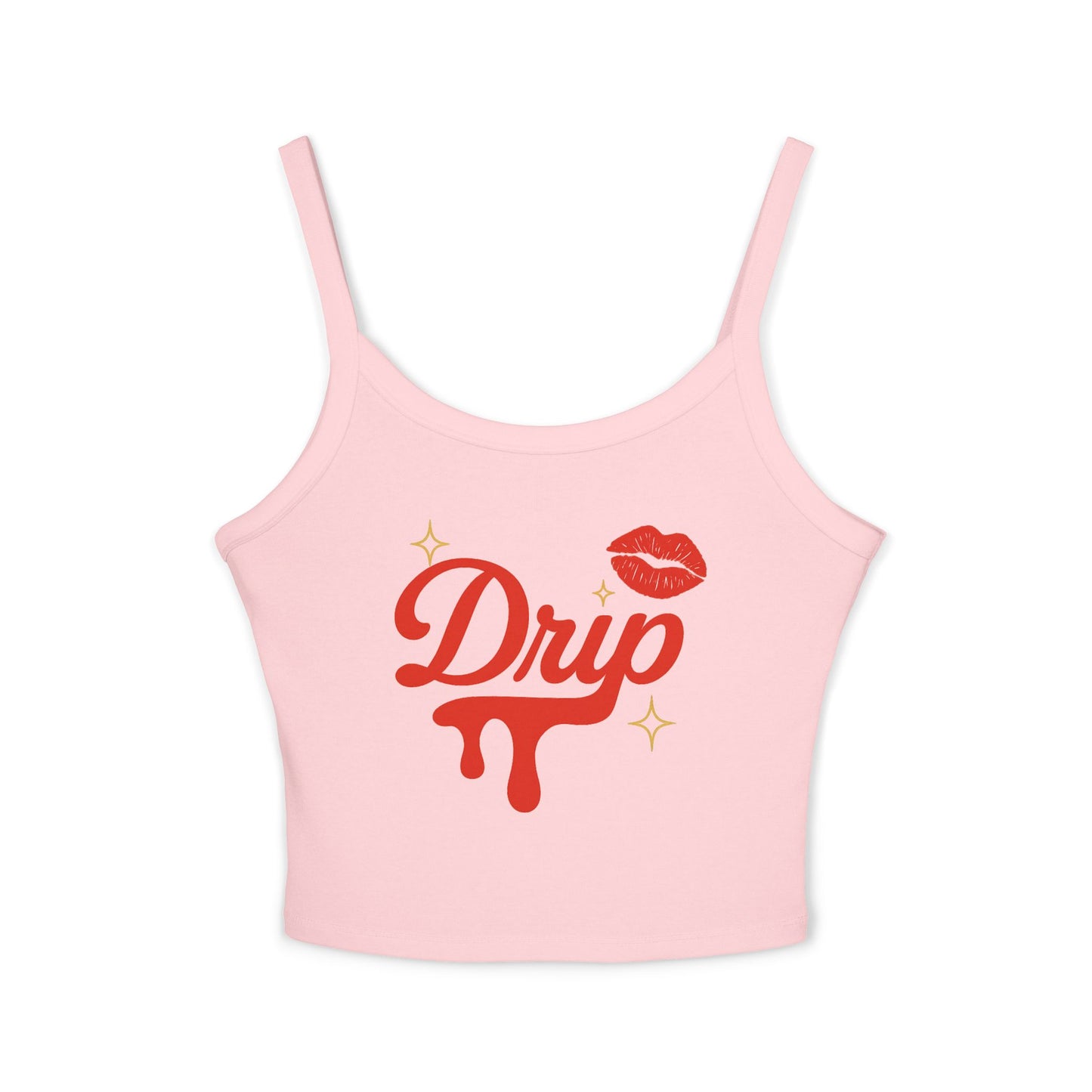 Drip Spaghetti Strap Tank.
