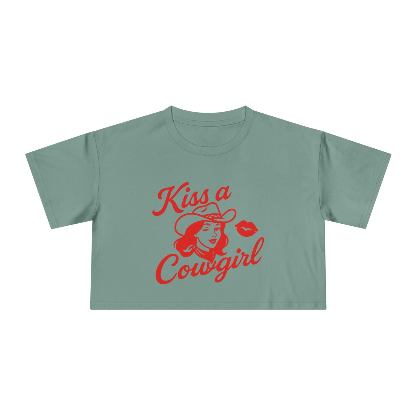 Kiss a Cowgirl Crop Tee.