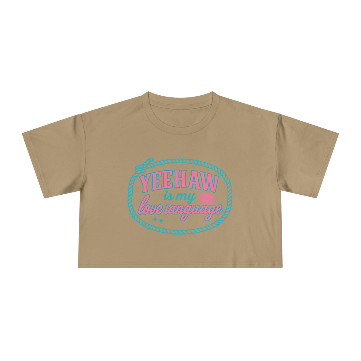Yeehaw Is My Love Language Crop Tee.
