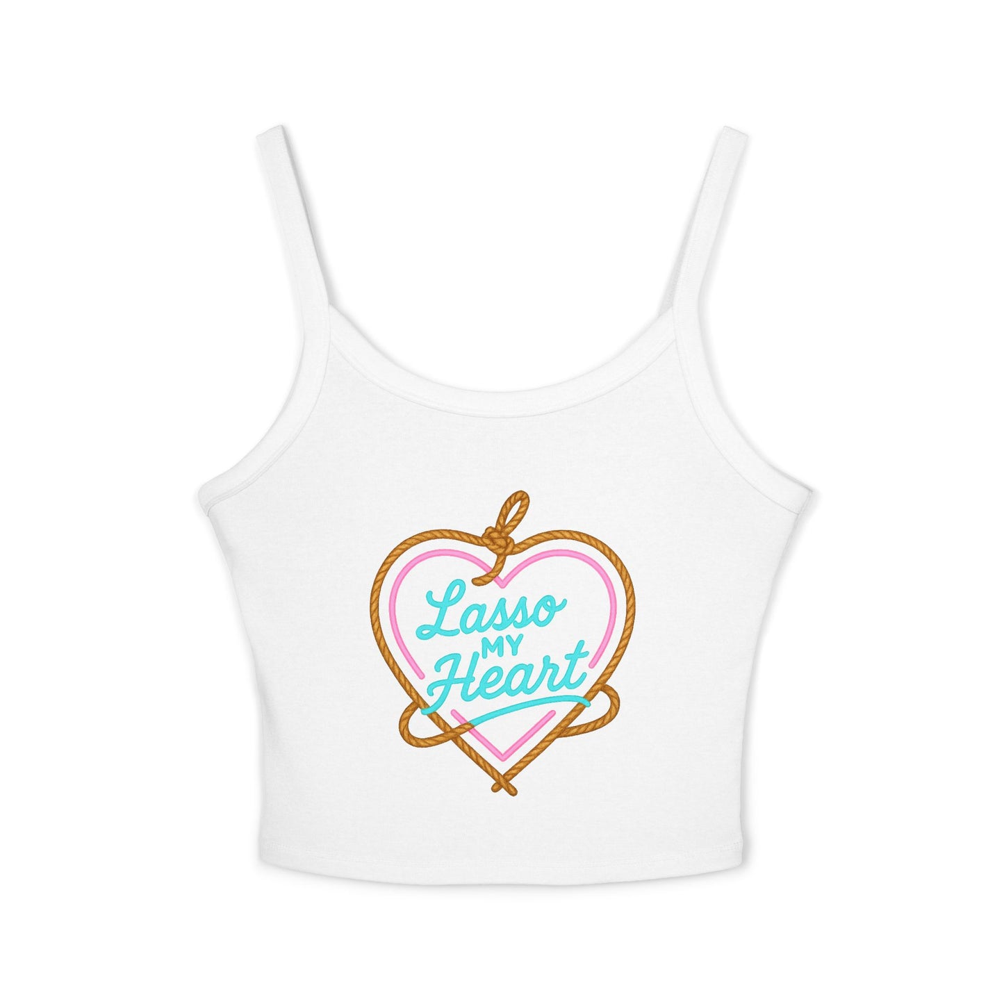 Lasso My Heart Spaghetti Strap Tank.