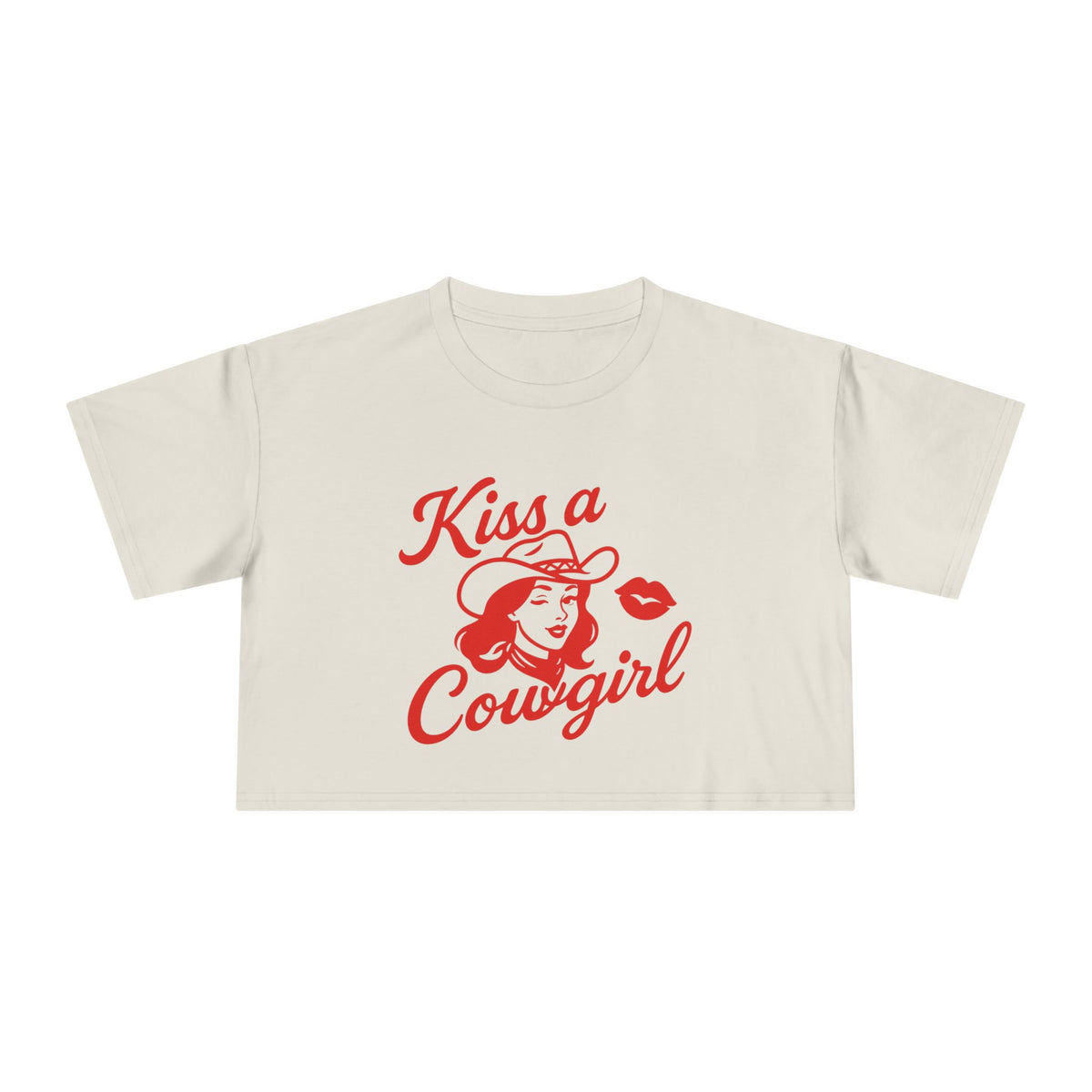 Kiss a Cowgirl Crop Tee.
