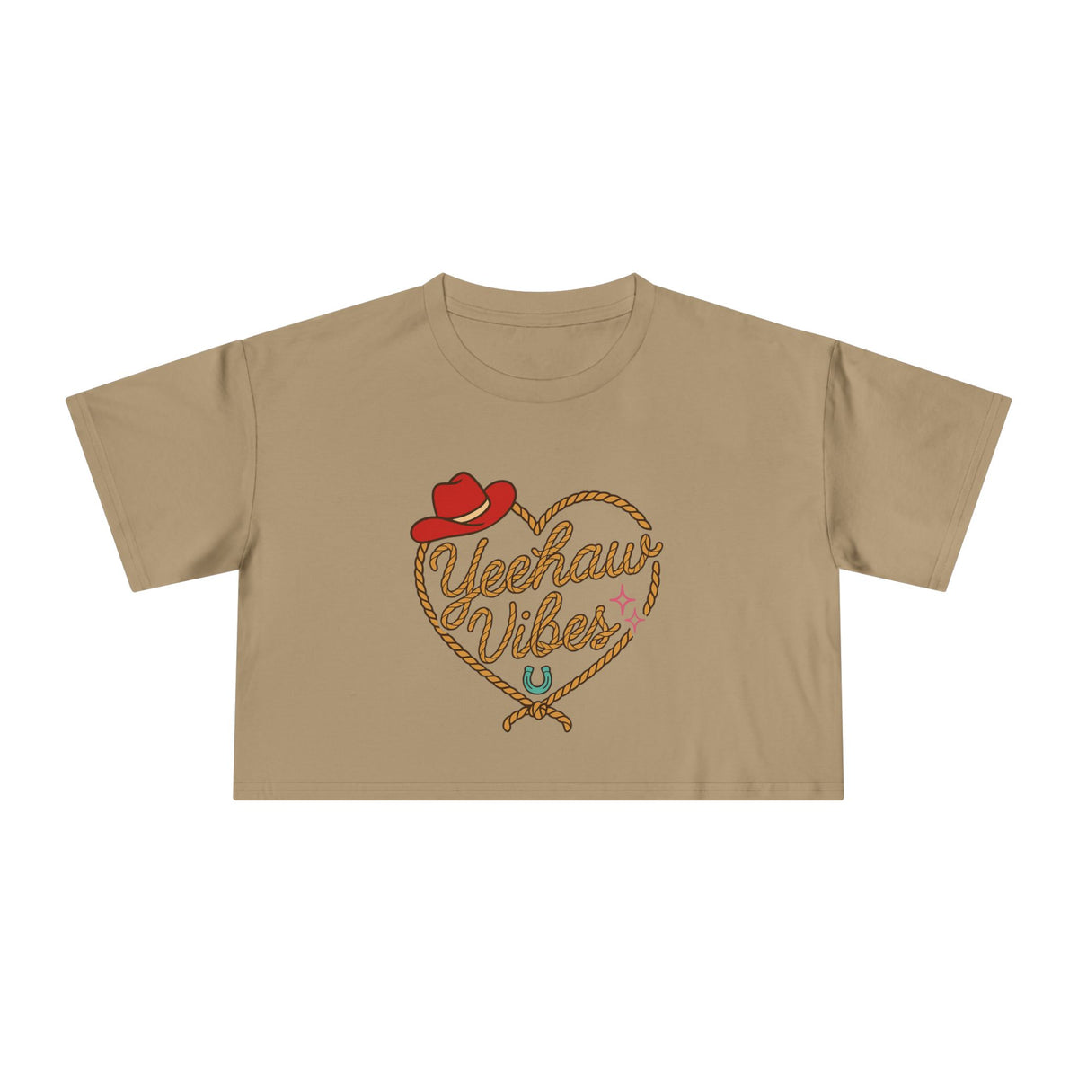 Yeehaw Vibes Crop Tee.