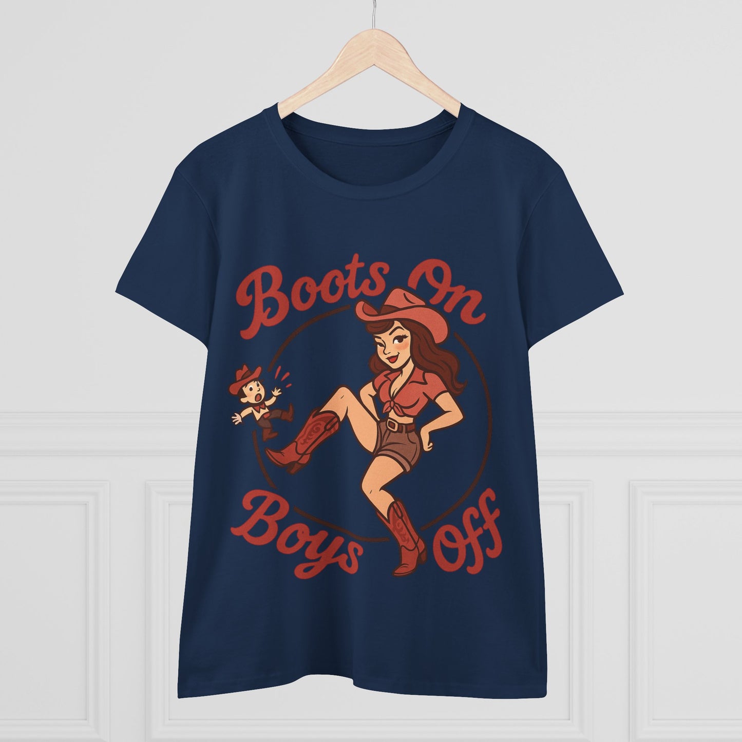 “Boots On Boys Off” Tee.