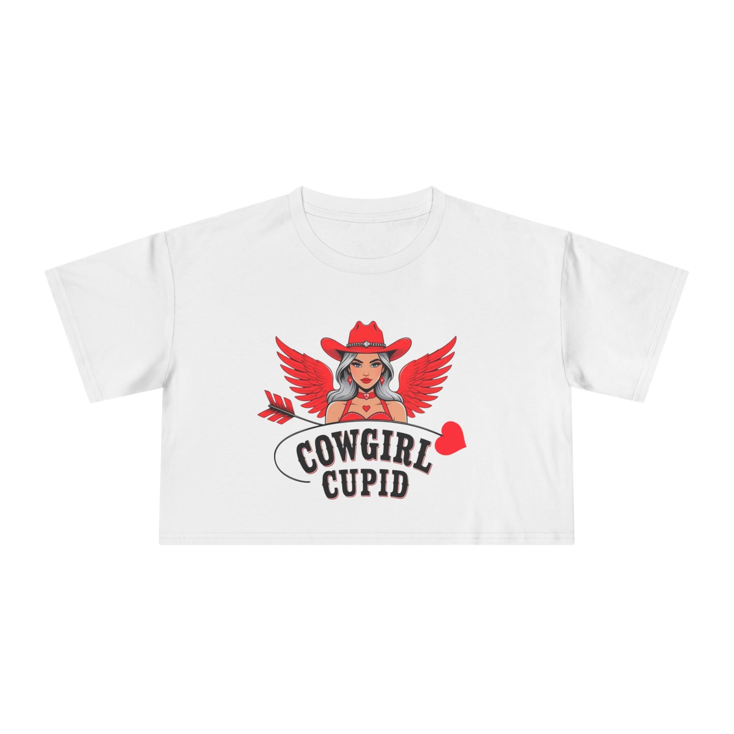 Cowgirl Cupid Crop Tee.