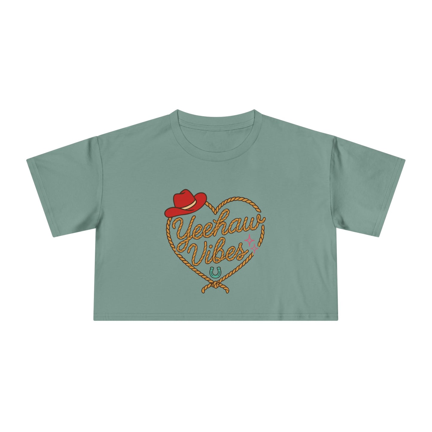 Yeehaw Vibes Crop Tee.