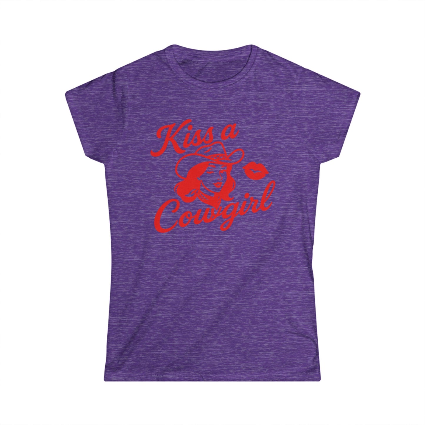 Kiss a Cowgirl Softstyle Tee.