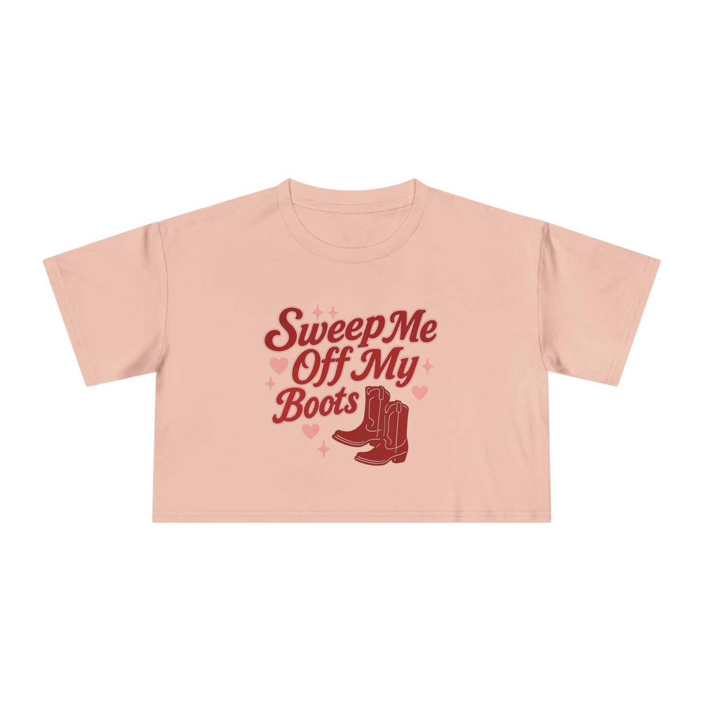 Sweep Me Off My Boots Crop Tee.