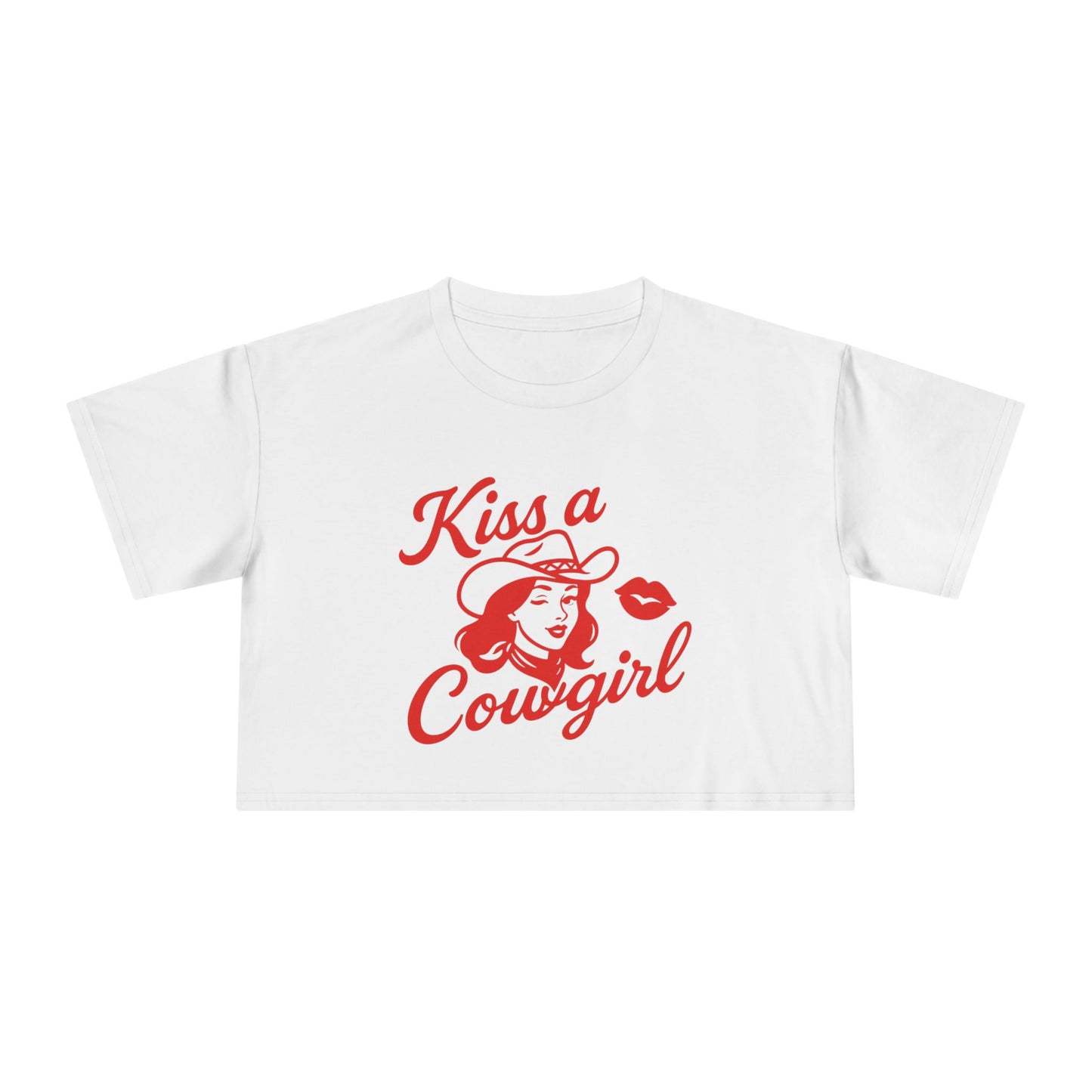 Kiss a Cowgirl Crop Tee.