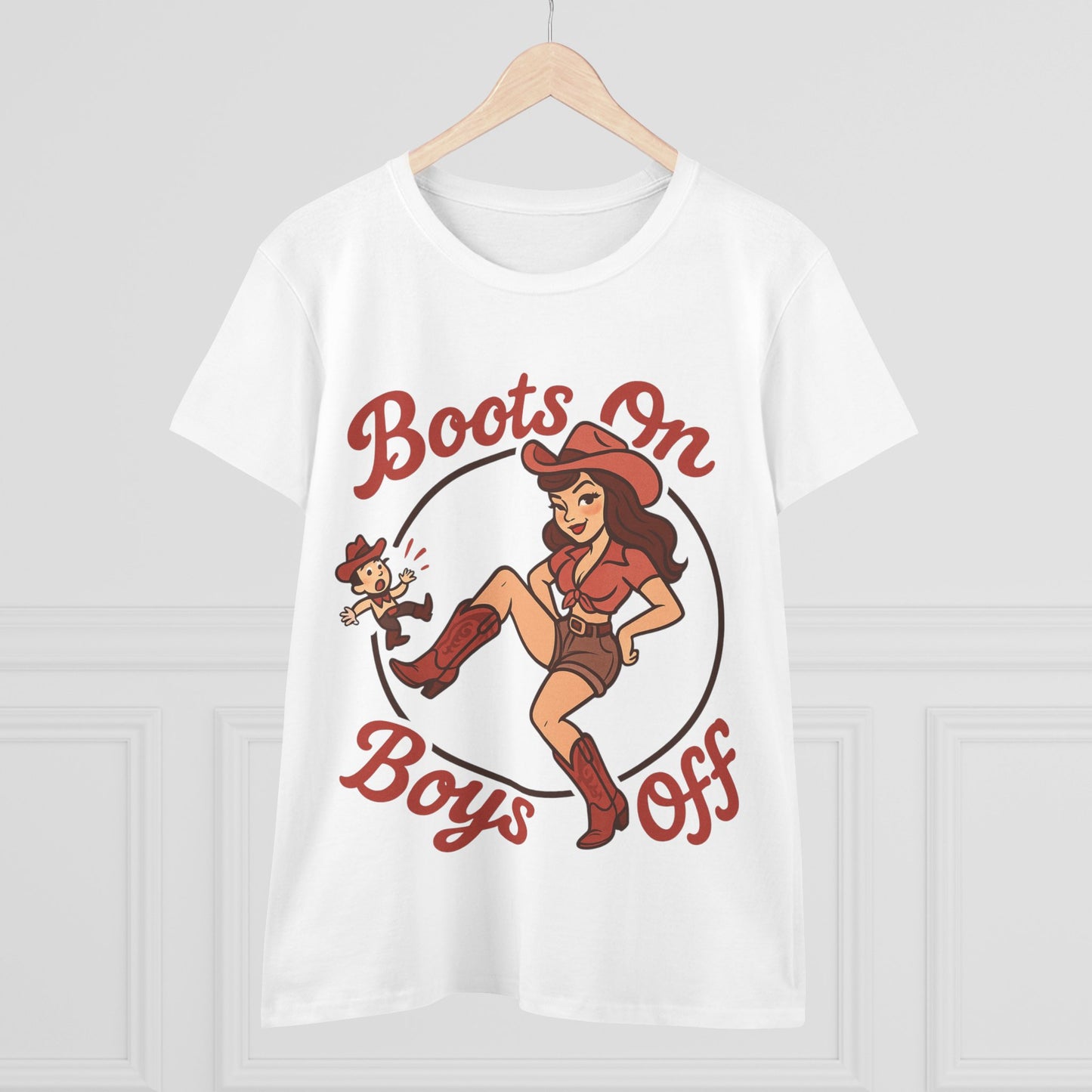 “Boots On Boys Off” Tee.