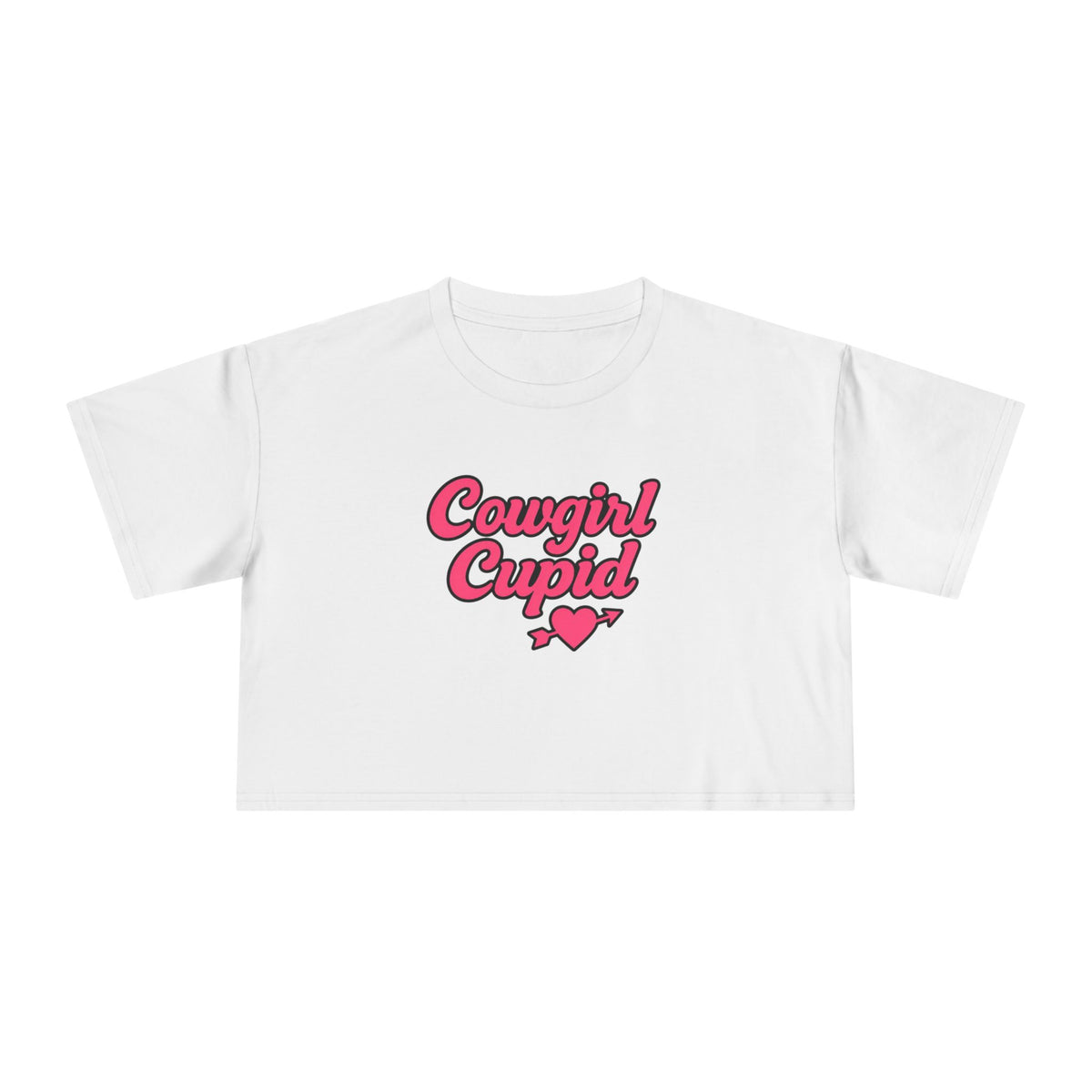 Cowgirl Cupid Crop Tee.