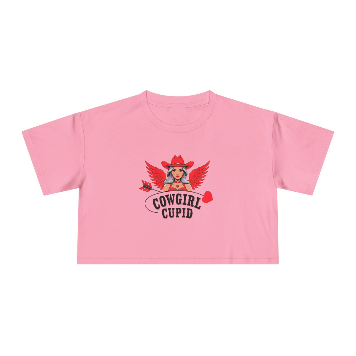 Cowgirl Cupid Crop Tee.