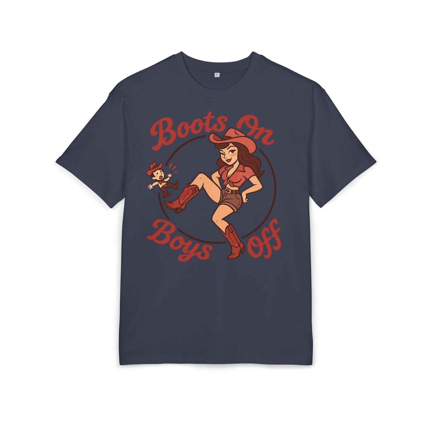 Boots On Boys Off Oversized Tee.