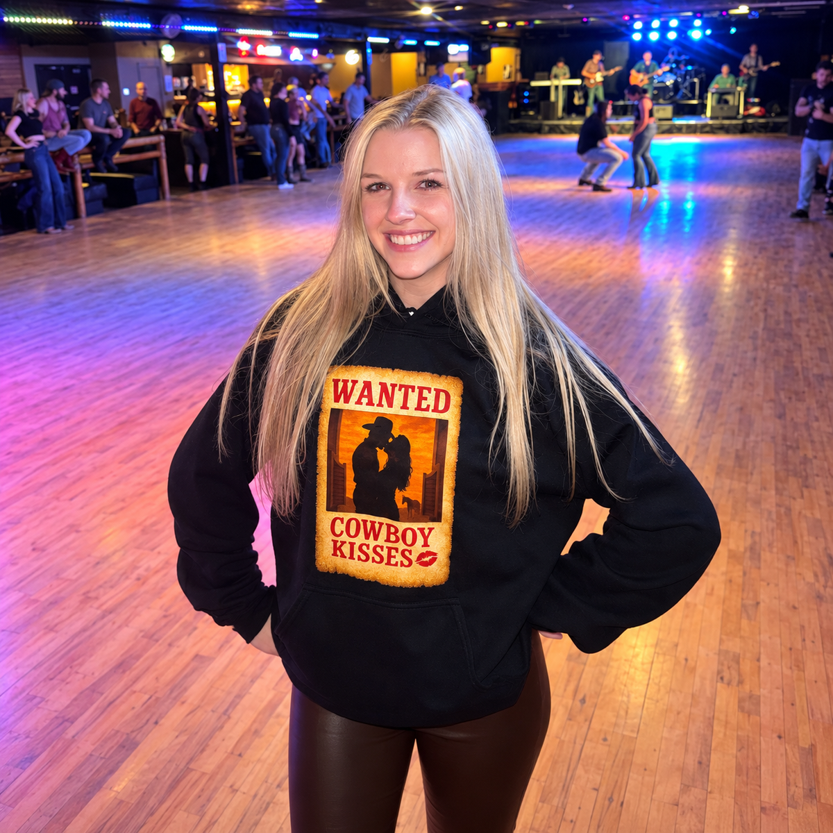 Wanted Cowboy Kisses Hoodie
