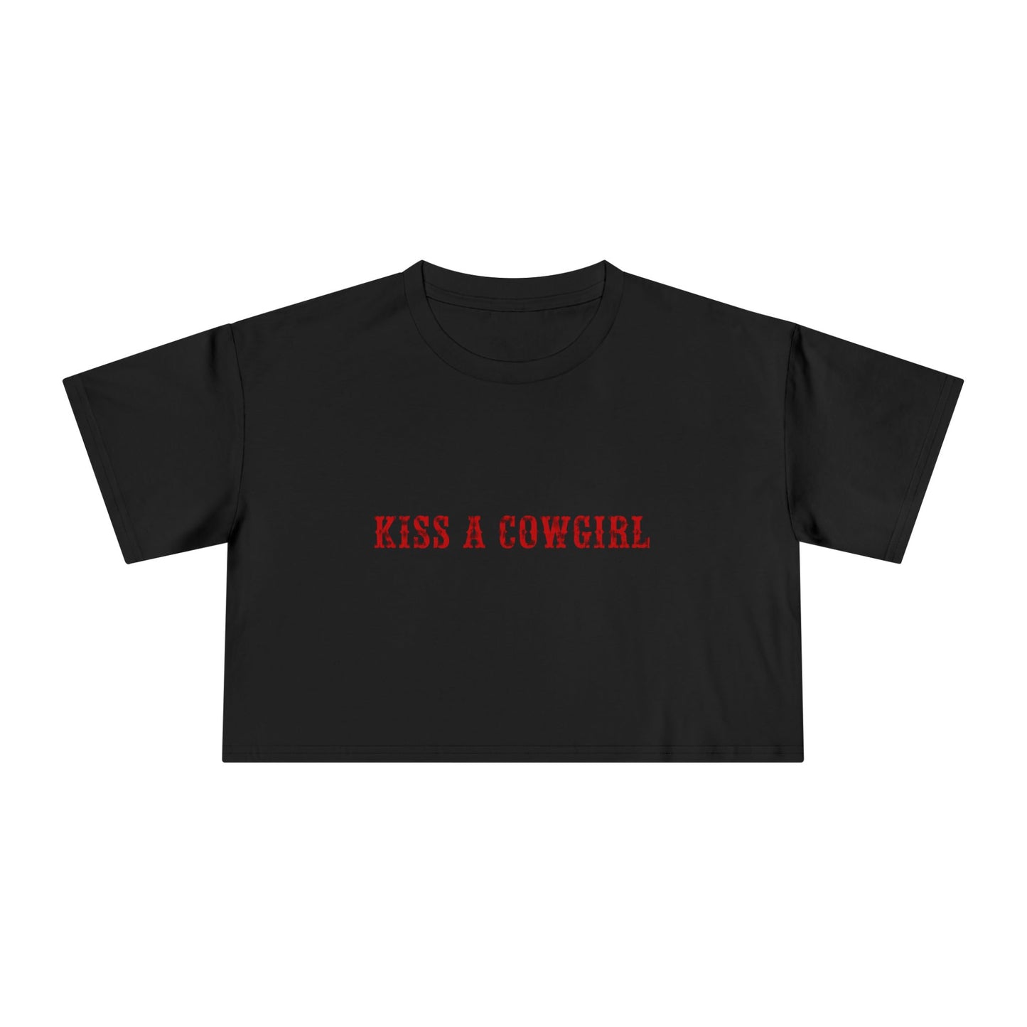 Kiss a Cowgirl Crop Tee