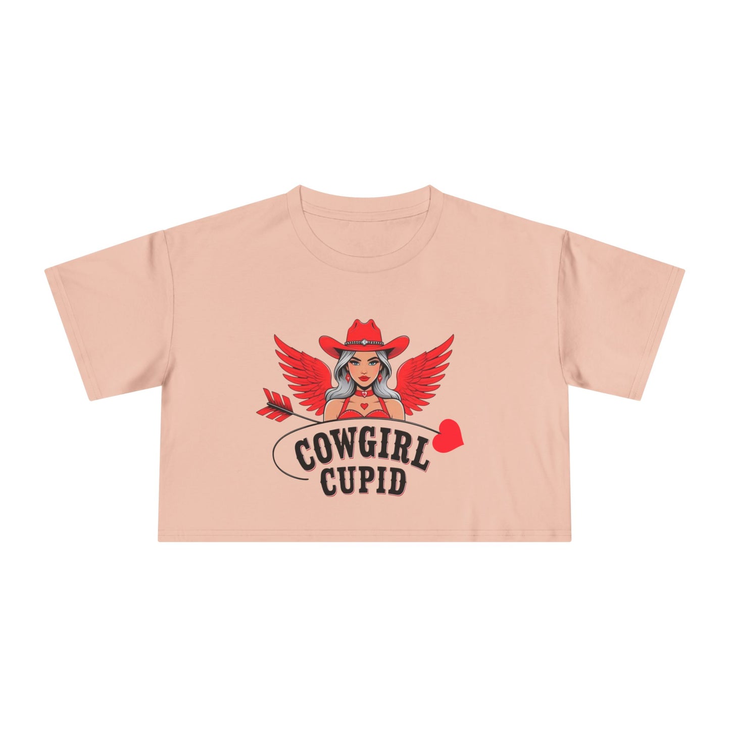 Cowgirl Cupid Crop Tee.