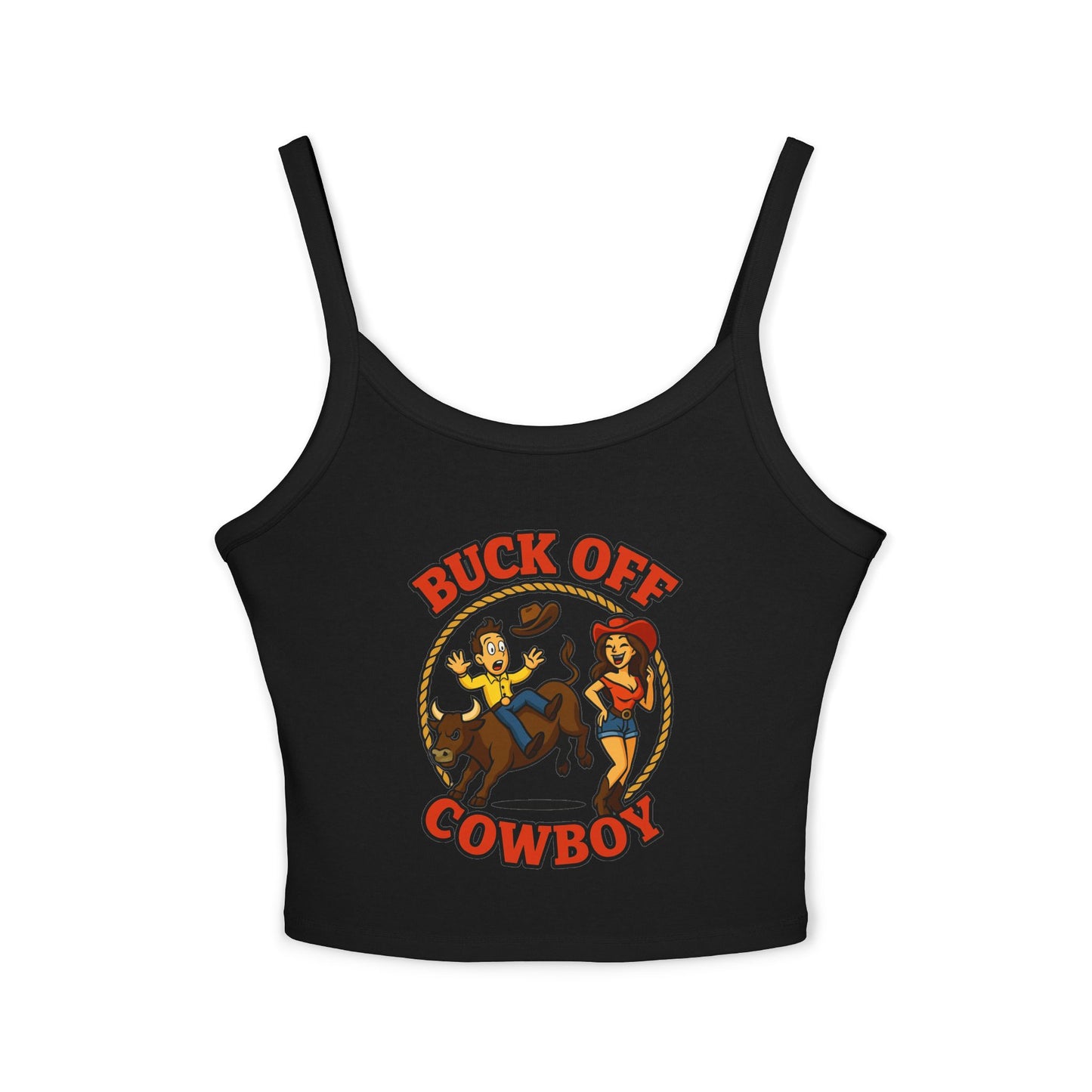 Buck Off Cowboy Spaghetti Strap Tank.