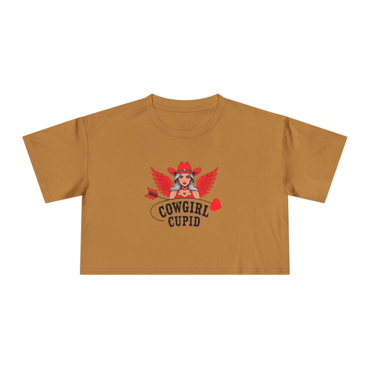 Cowgirl Cupid Crop Tee.